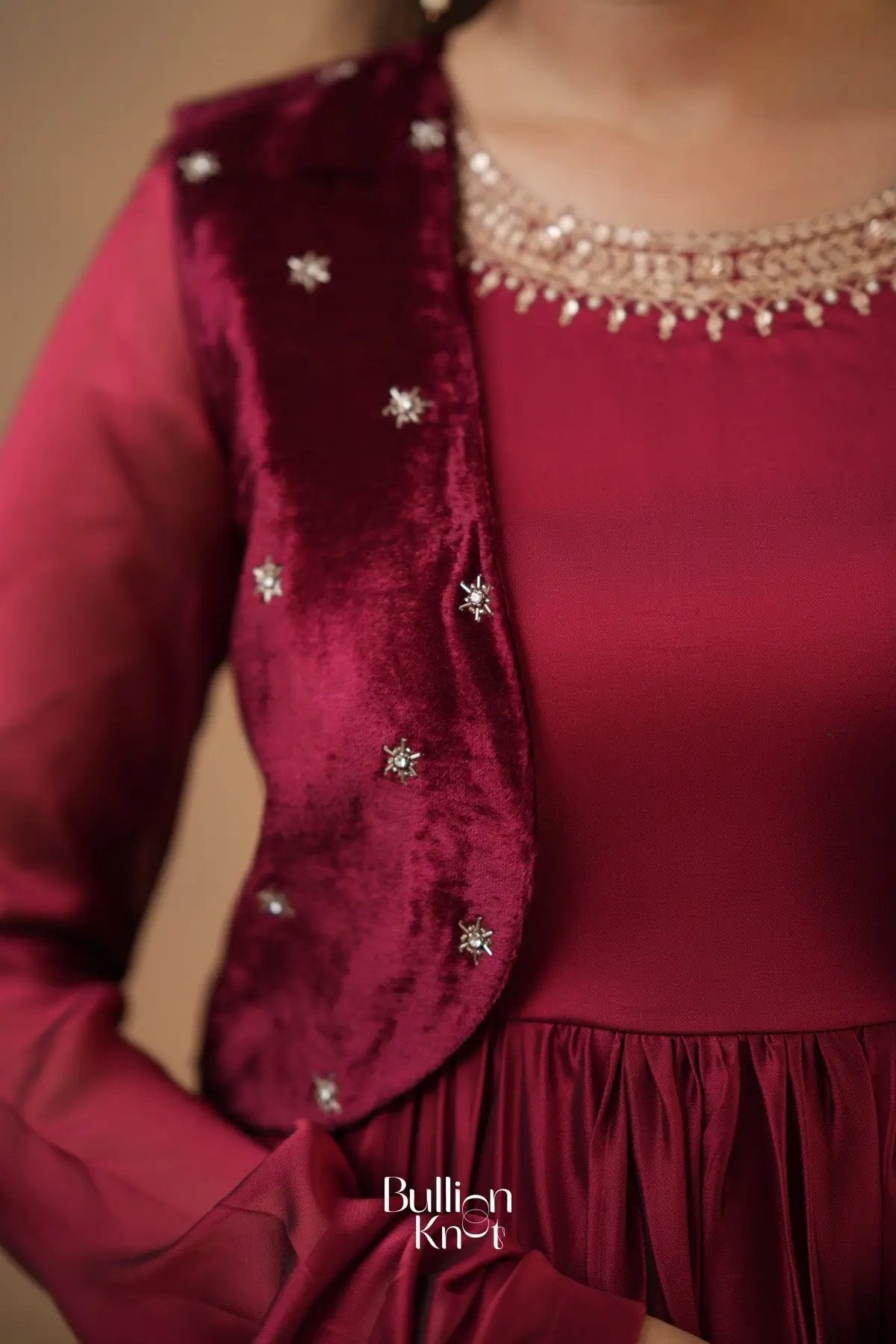 Monica 4-In-1 Anarkali (Dress) In Red