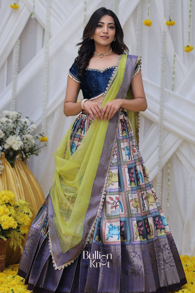 Payaswini Banarasi Lehenga Set in Blue