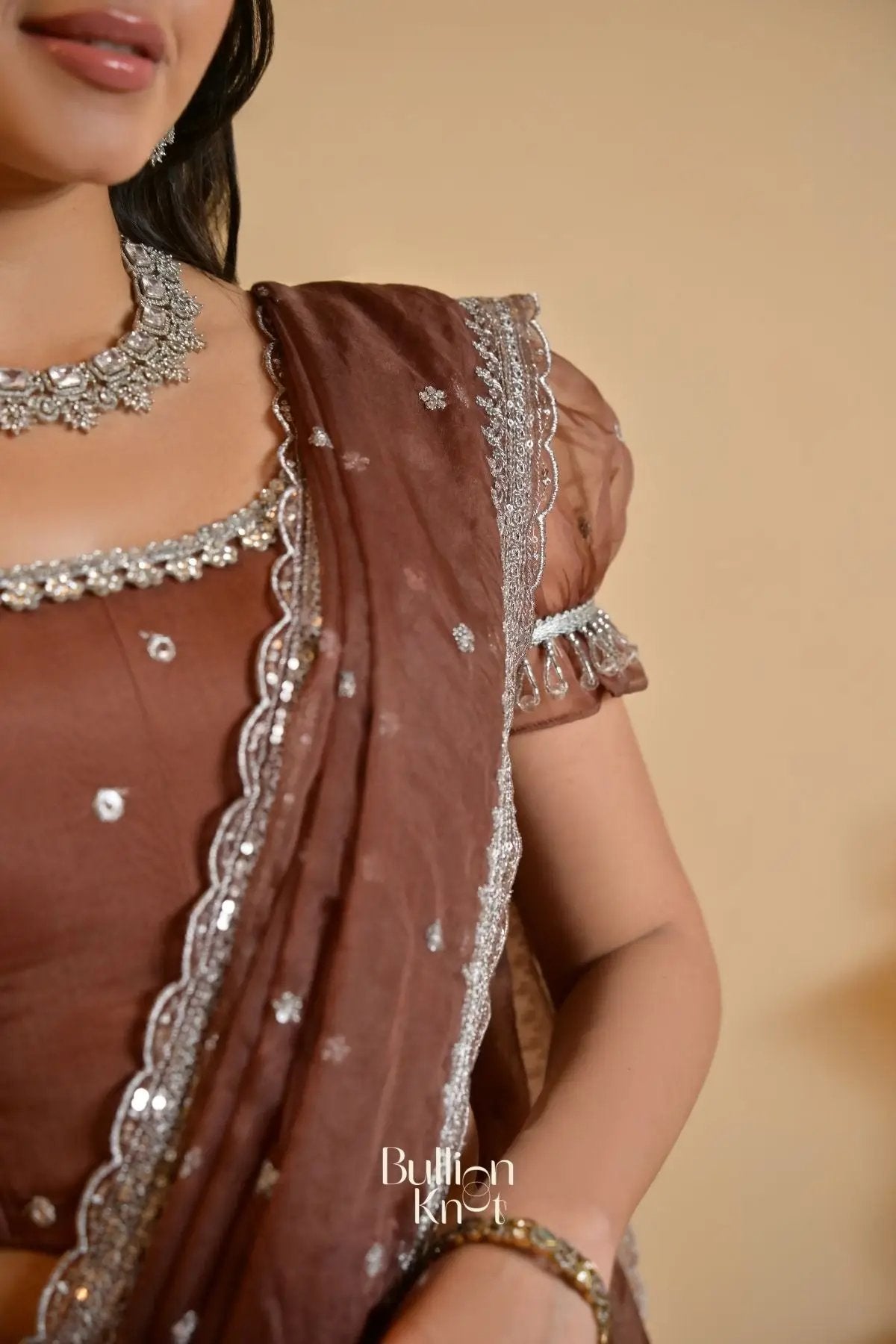 Shabdika Lehenga Set in Brown