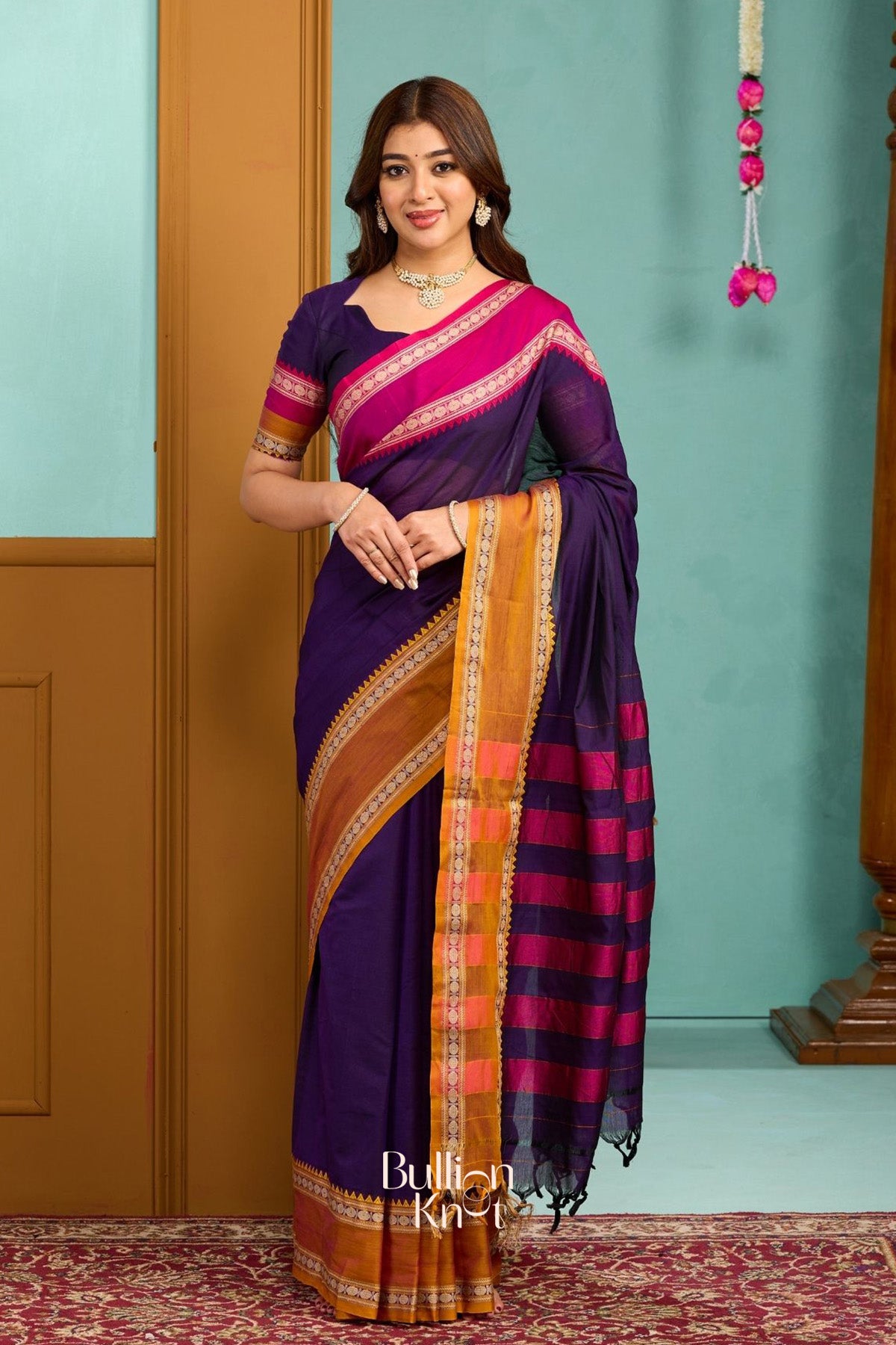 Paavani-Gangajamuna Handloom Saree in Purple