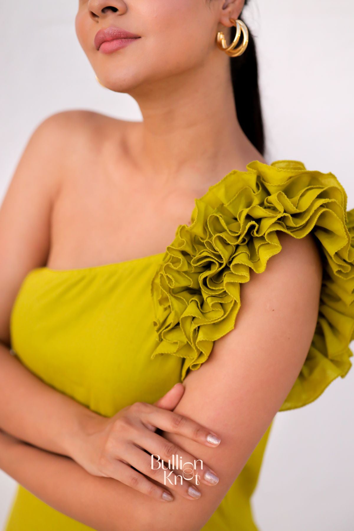 Birdy Flower Maxi (Dress) in Lime Green