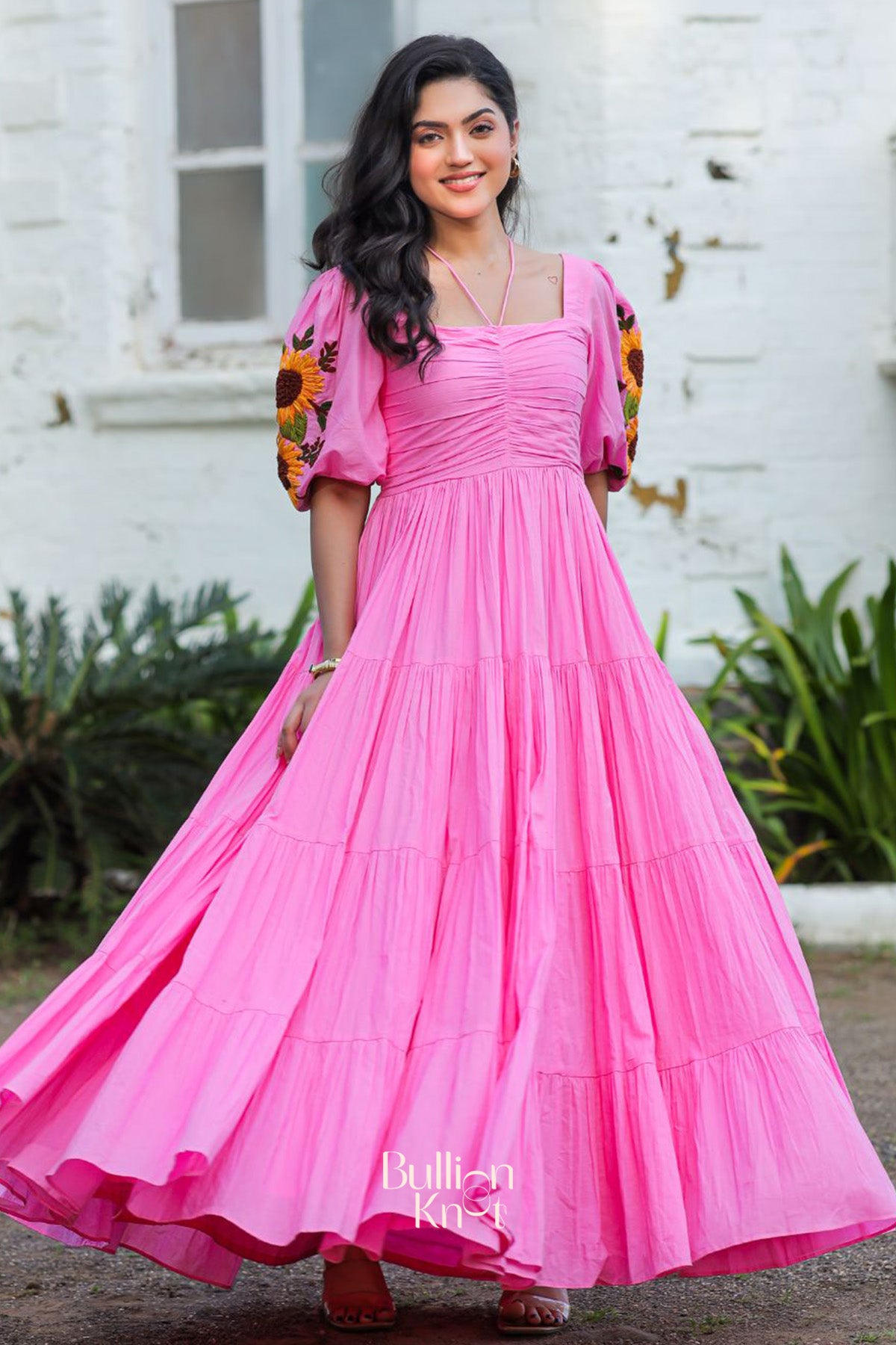 Sunflower Bliss Maxi (Dress) in Pink
