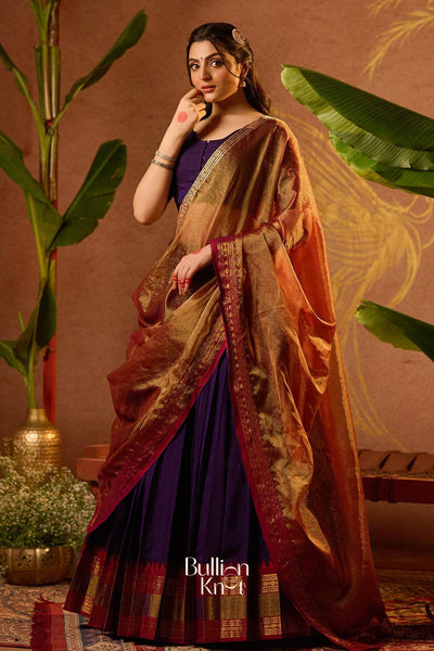 Mahalaxmi Half Saree in Purple
