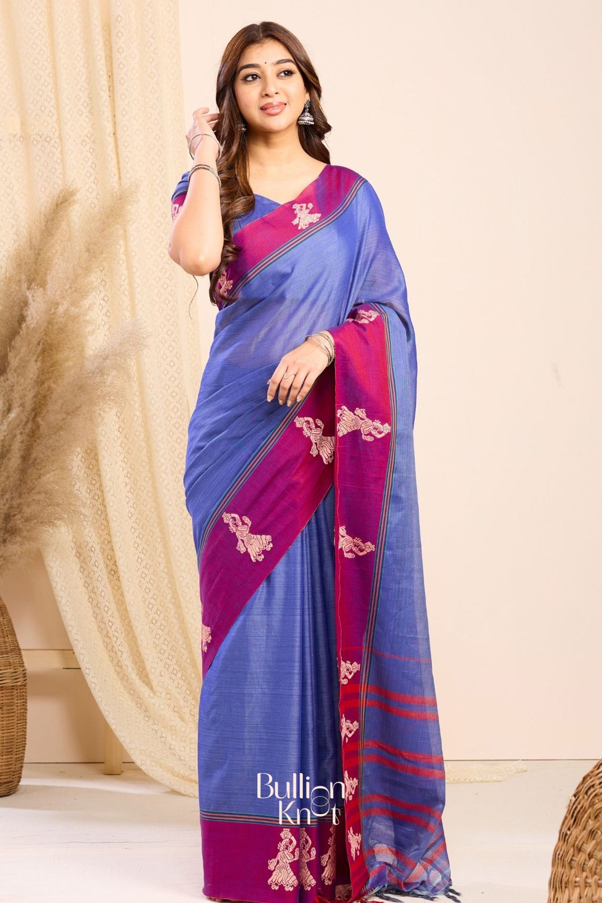 Ragini Handloom Saree in Blue