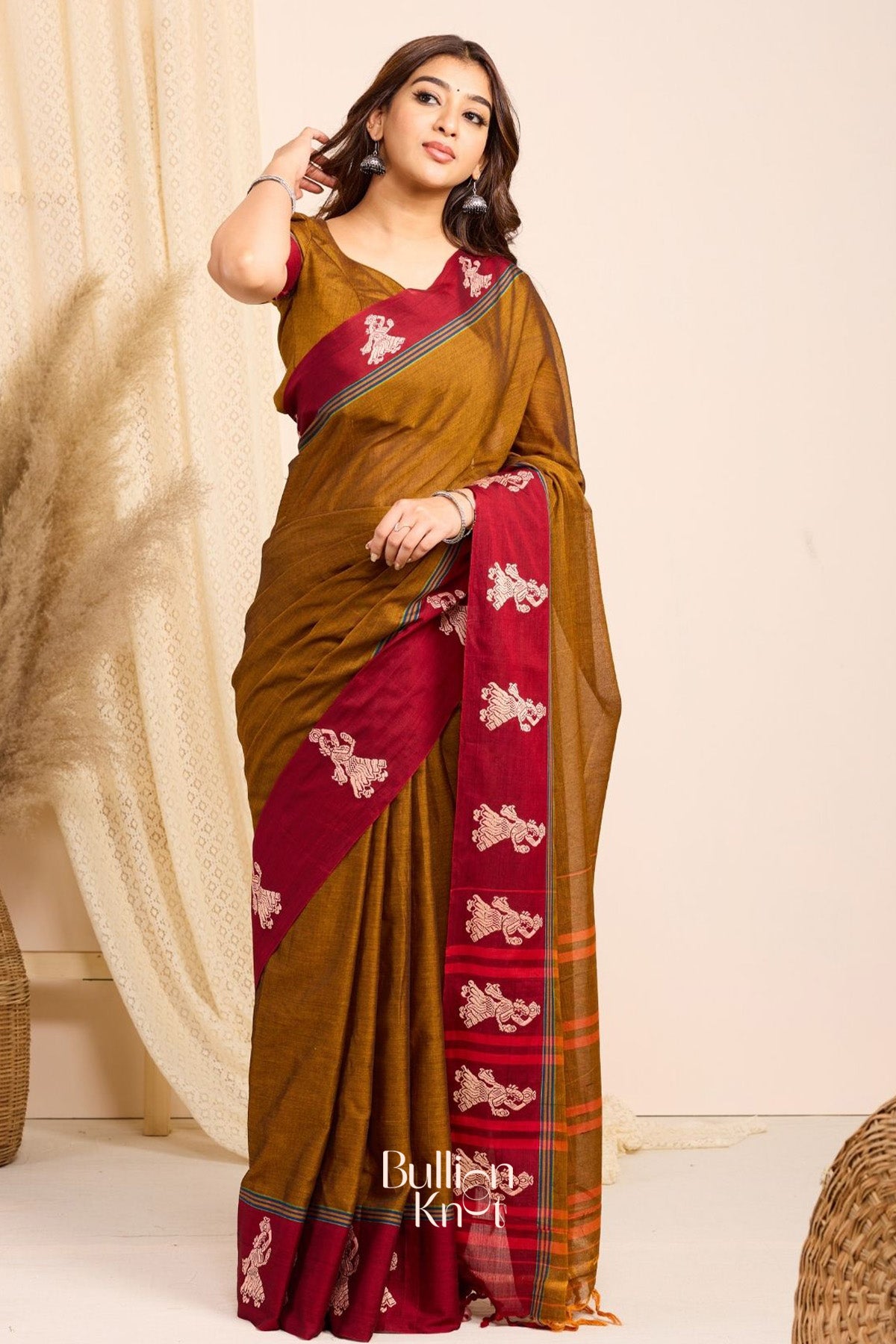 Rachana Handloom Saree in Rustic Yellow