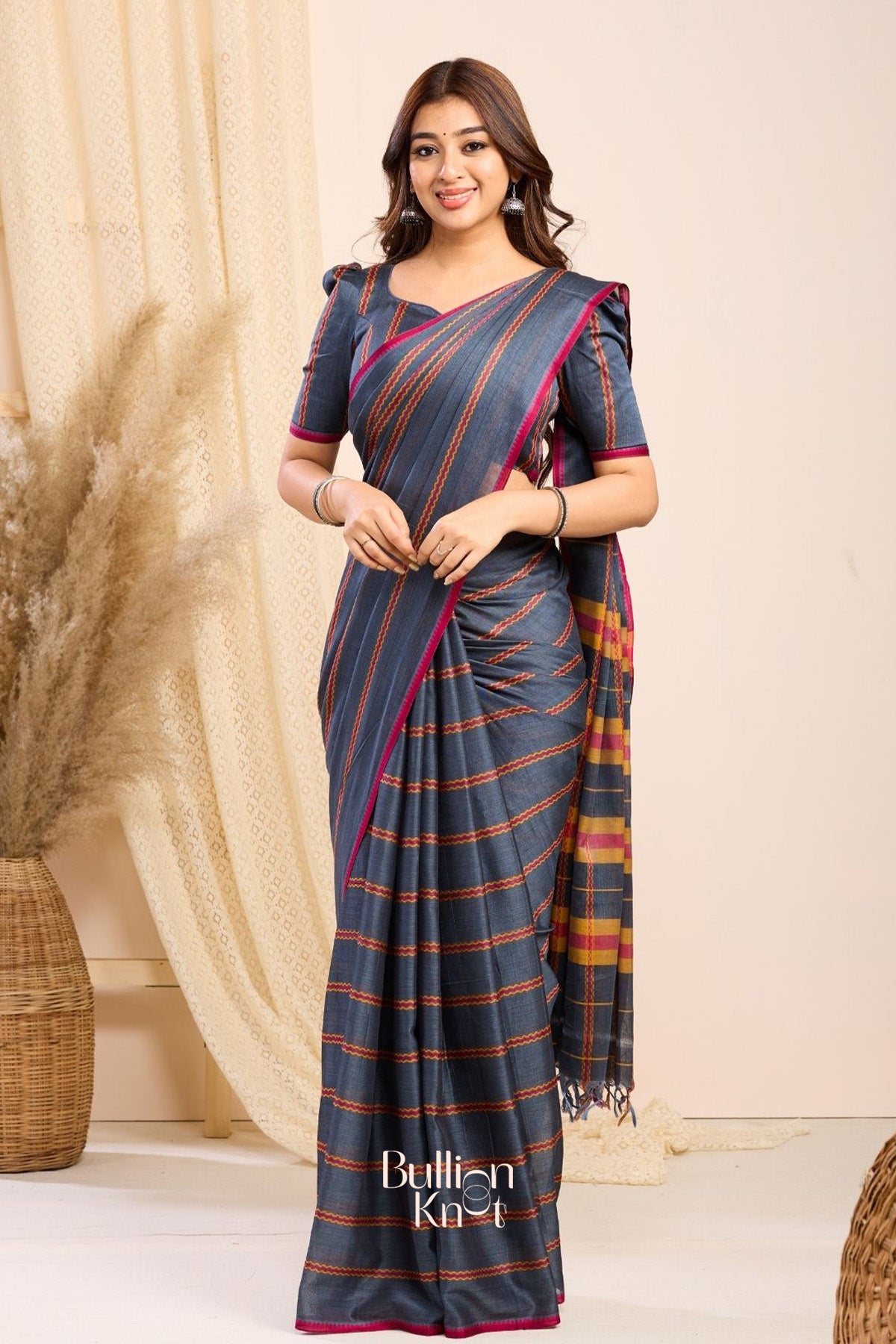 Gautami Handloom Saree in Grey