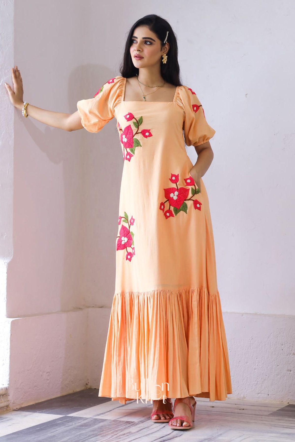 Aditi Maxi (Dress) in Rustic Peach