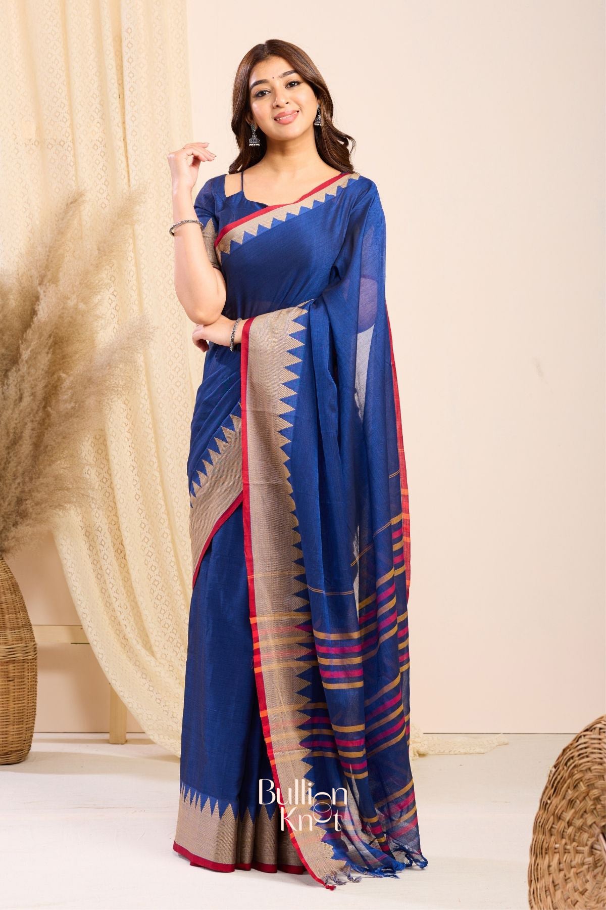Bhanumati Handloom Saree in Blue