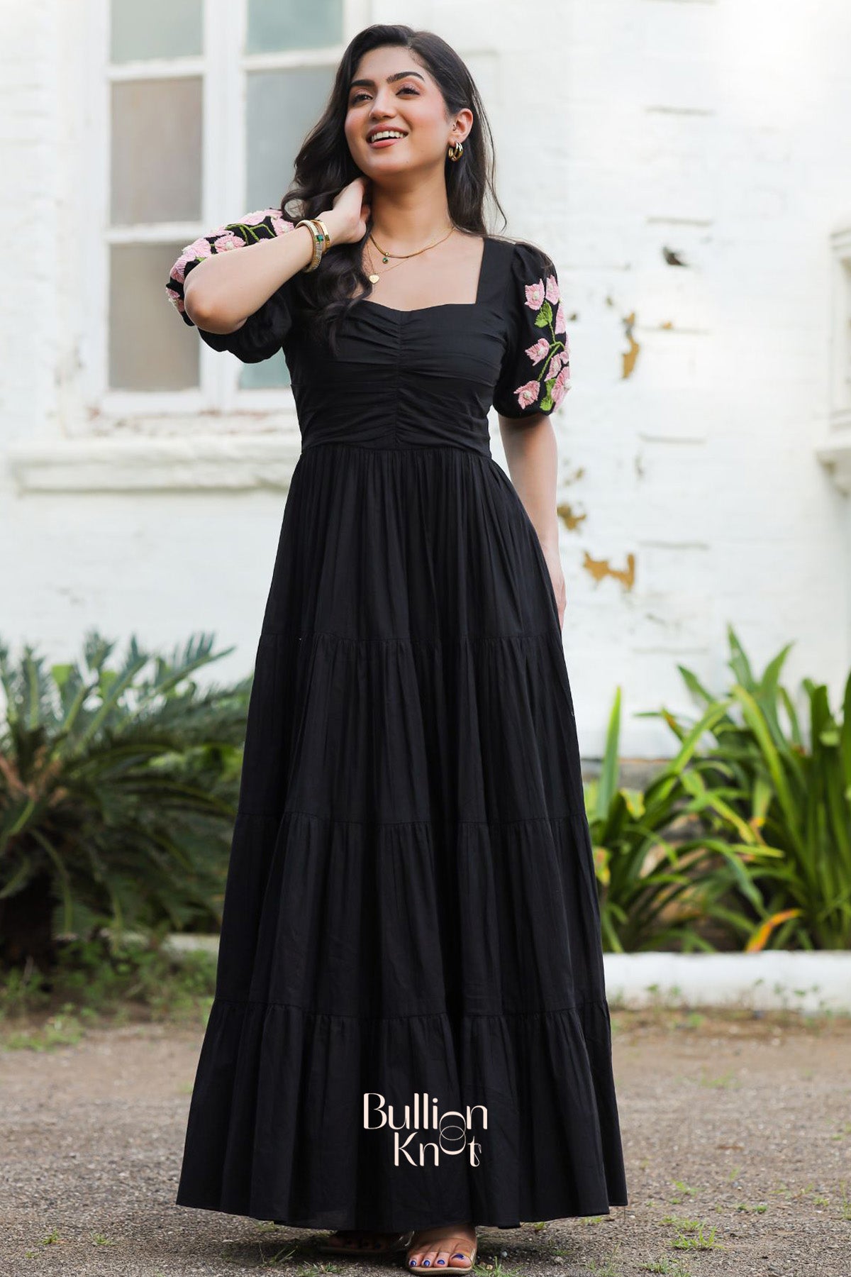 Bougainvillea Maxi (Dress) in Black