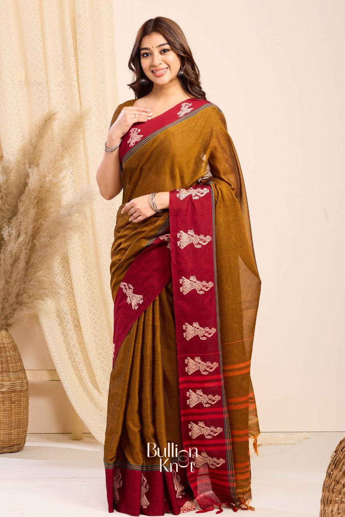 Rachana Handloom Saree in Rustic Yellow