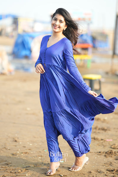 Leher Kurta Set (Dress) in Blue