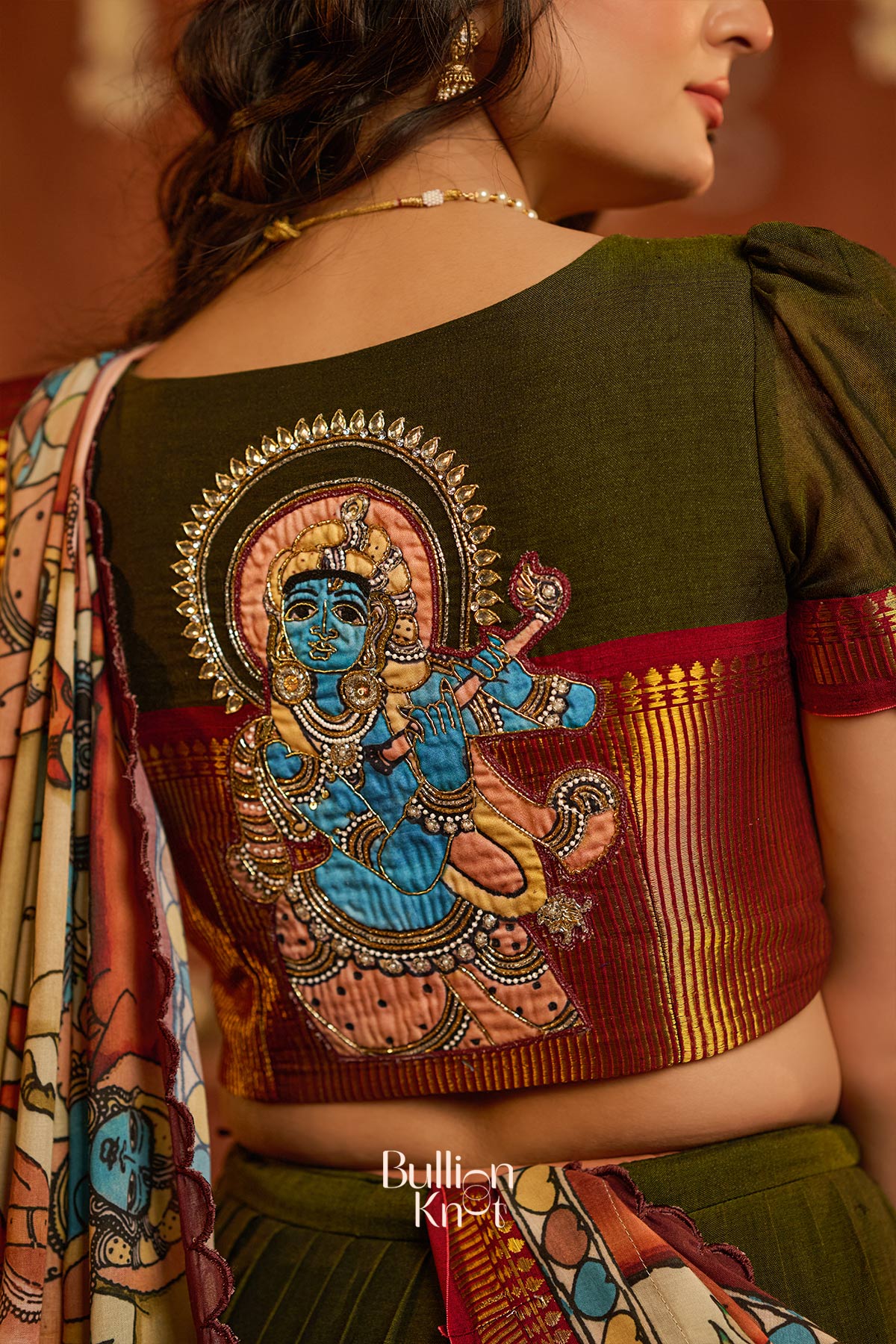 KrishnaLeela Lehenga Set in Mehndi