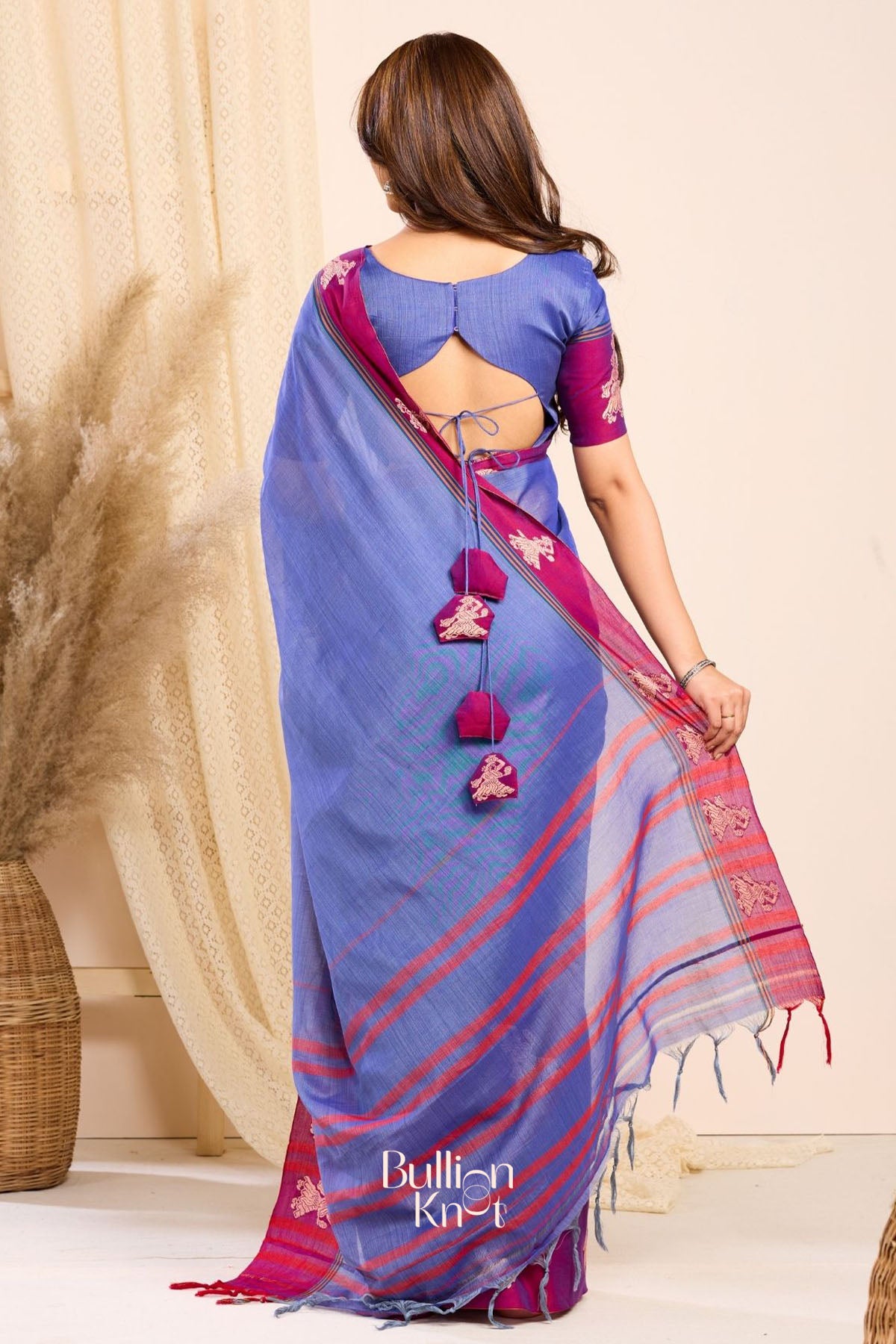 Ragini Handloom Saree in Blue