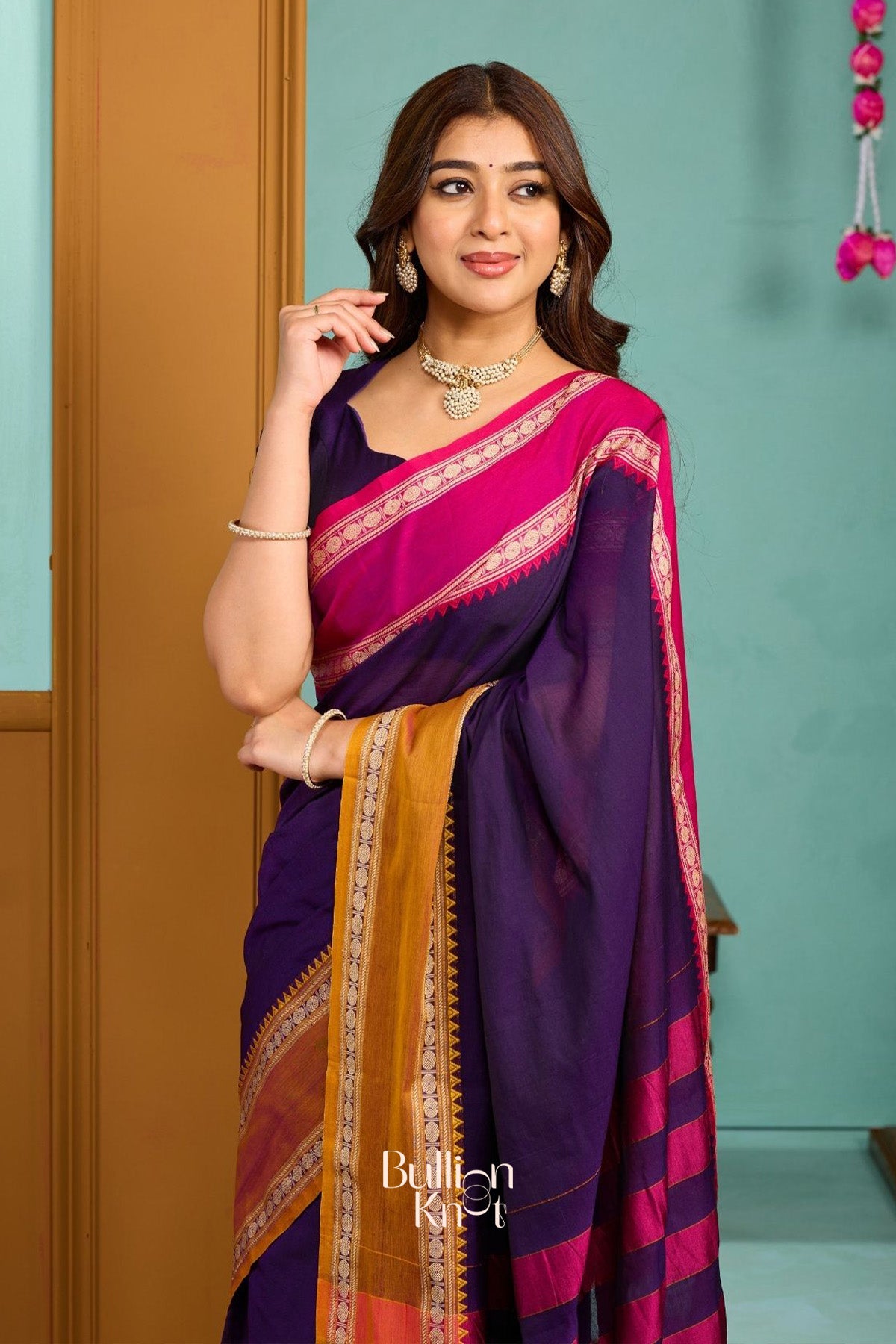 Paavani-Gangajamuna Handloom Saree in Purple