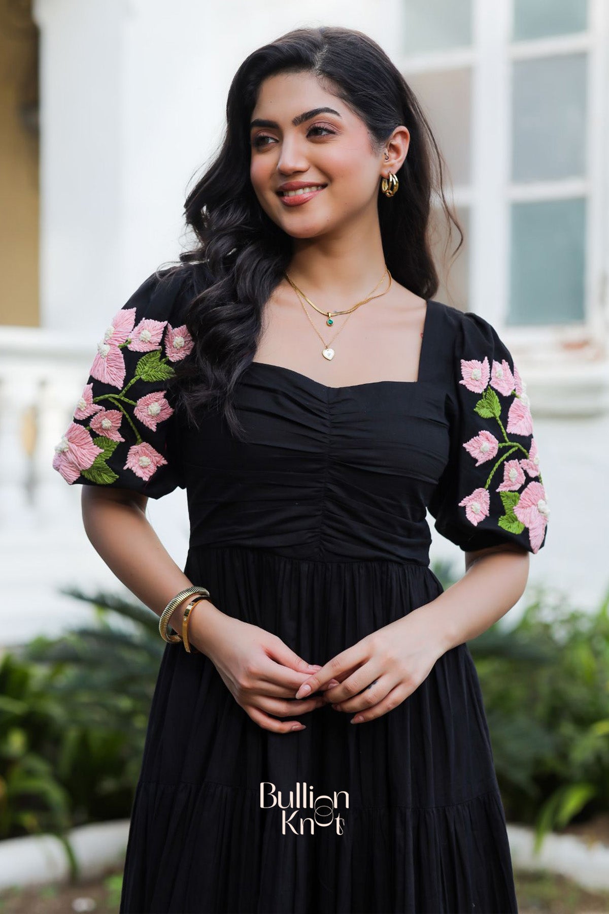 Bougainvillea Maxi (Dress) in Black