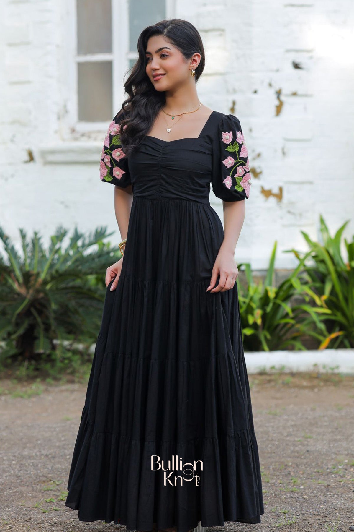 Bougainvillea Maxi (Dress) in Black