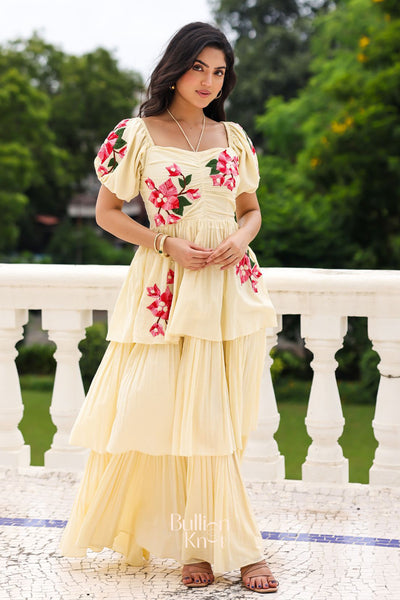Delight Petal Maxi (Dress) in Vanilla