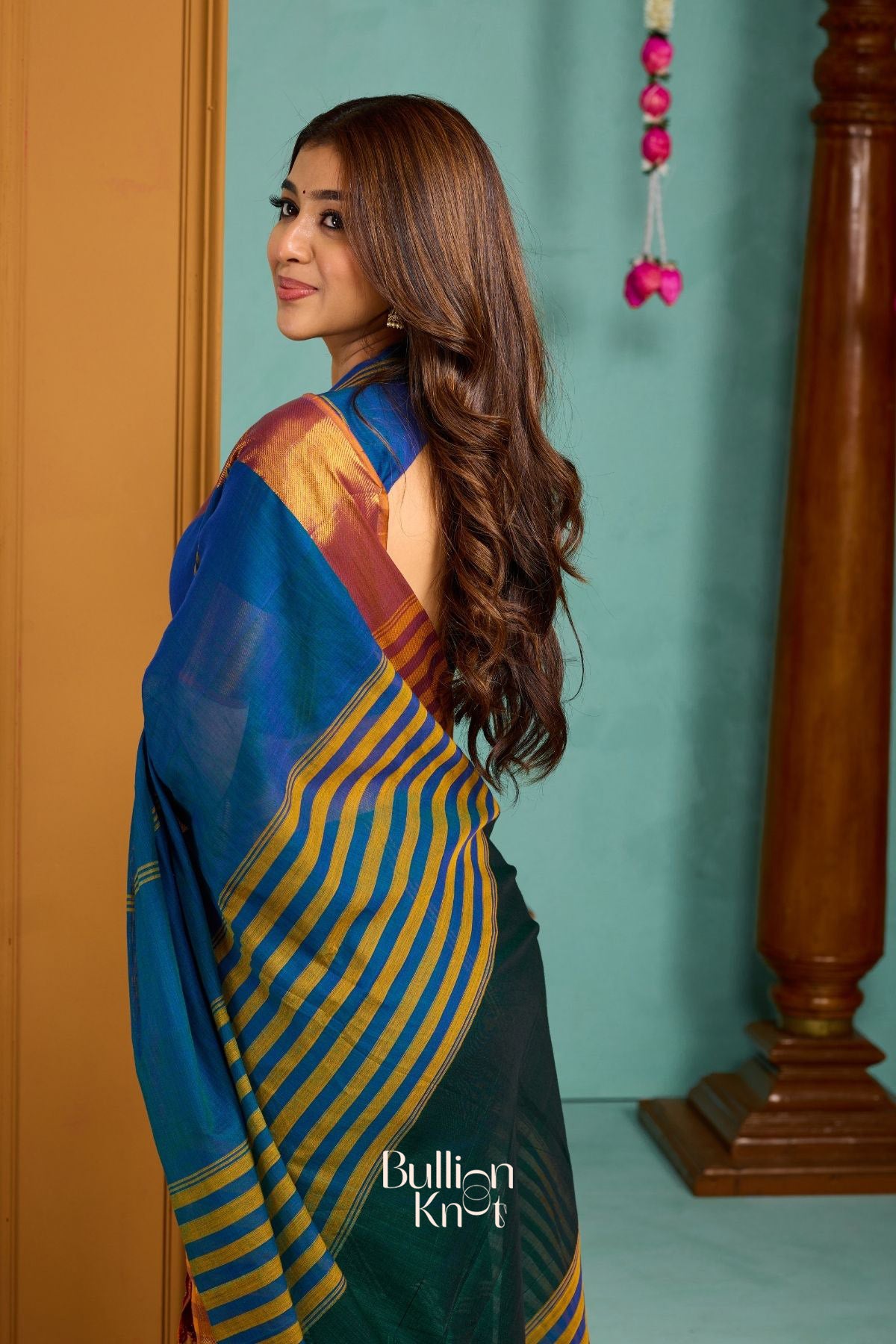 Babita Handloom Saree in Royal blue