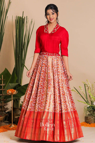 Meera Indo Western in Red