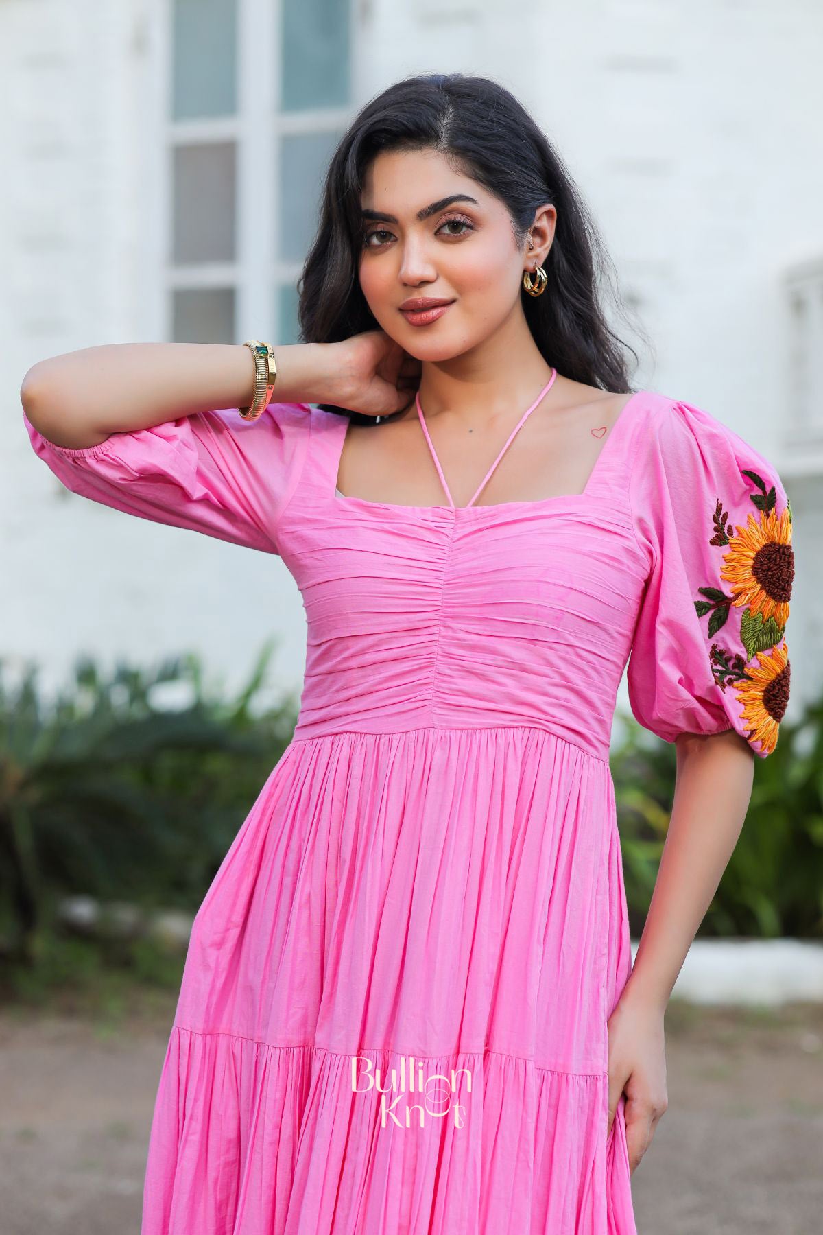 Sunflower Bliss Maxi (Dress) in Pink
