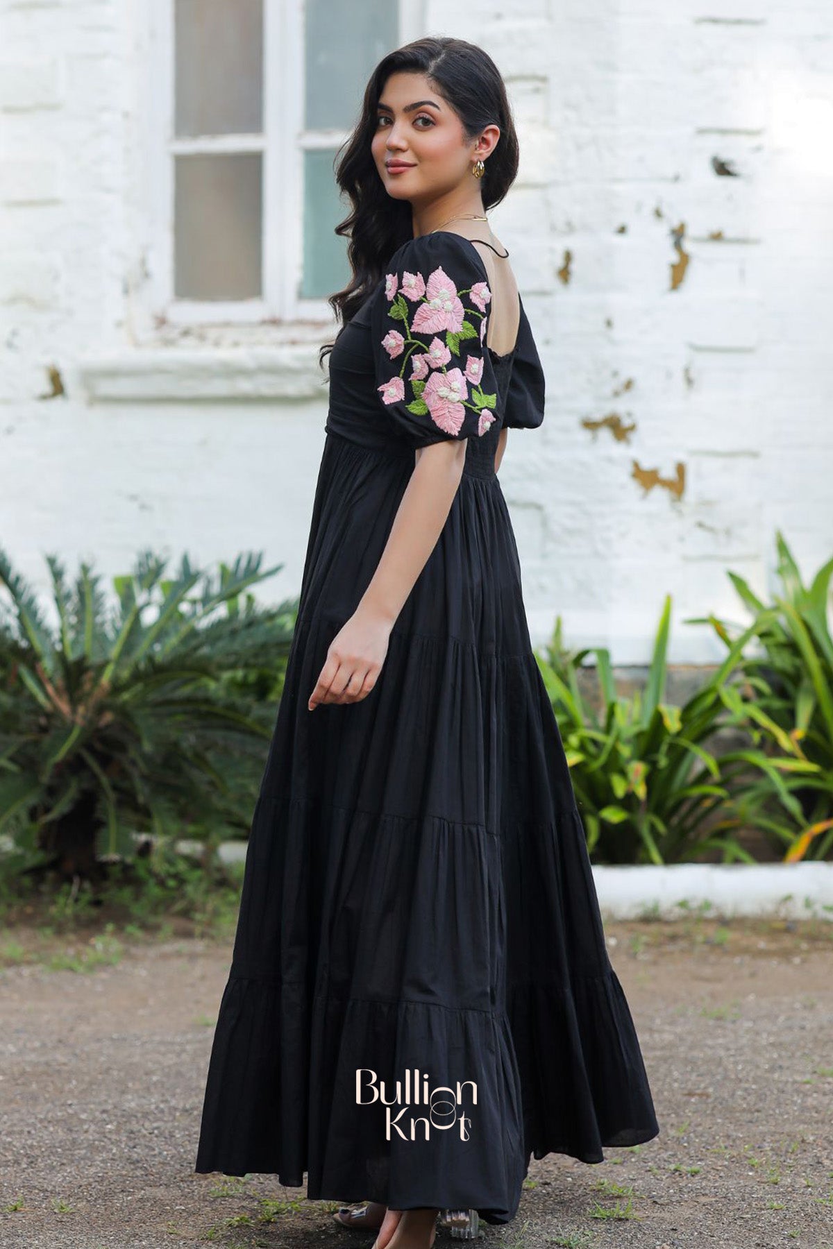 Bougainvillea Maxi (Dress) in Black