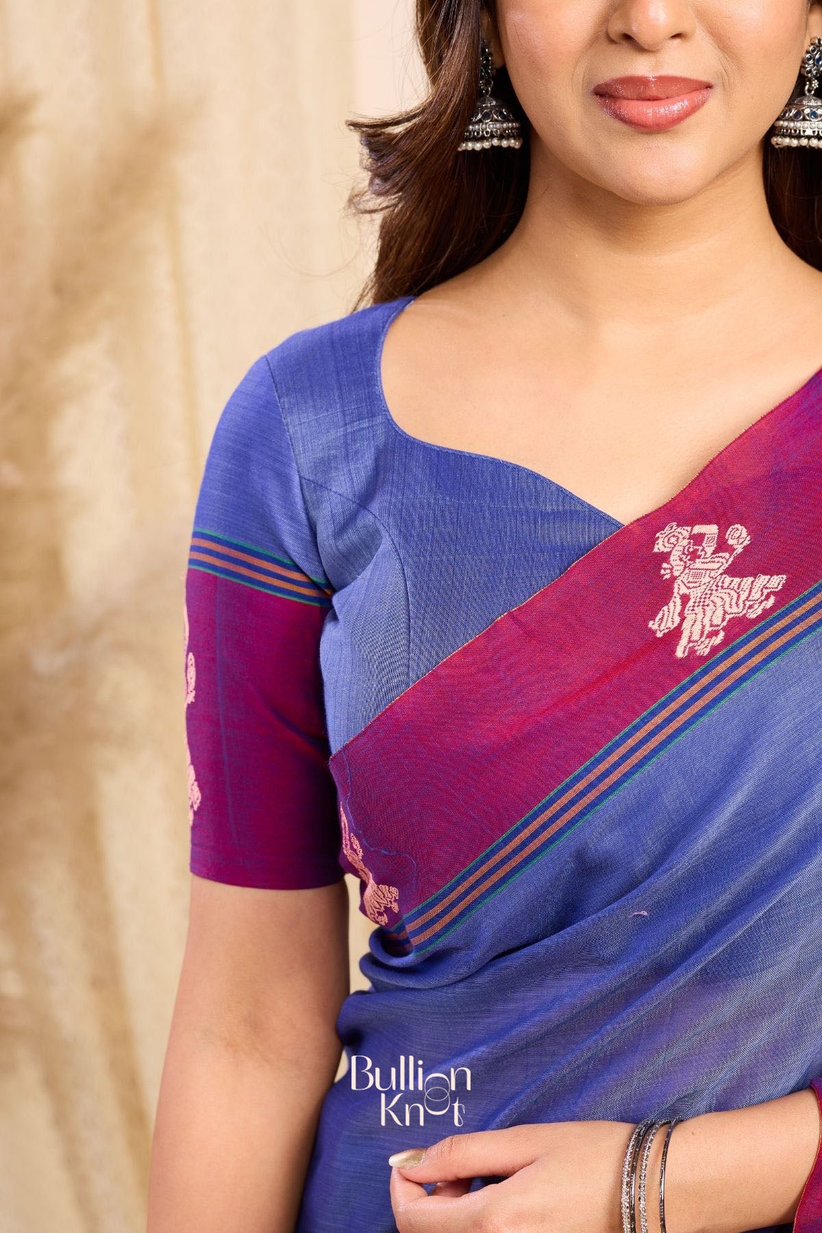 Ragini Handloom Saree in Blue