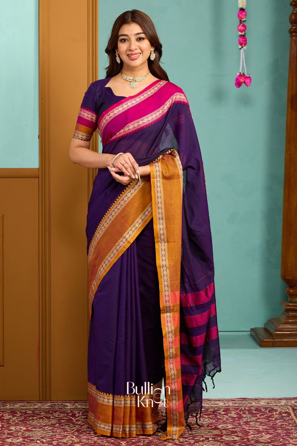 Paavani-Gangajamuna Handloom Saree in Purple