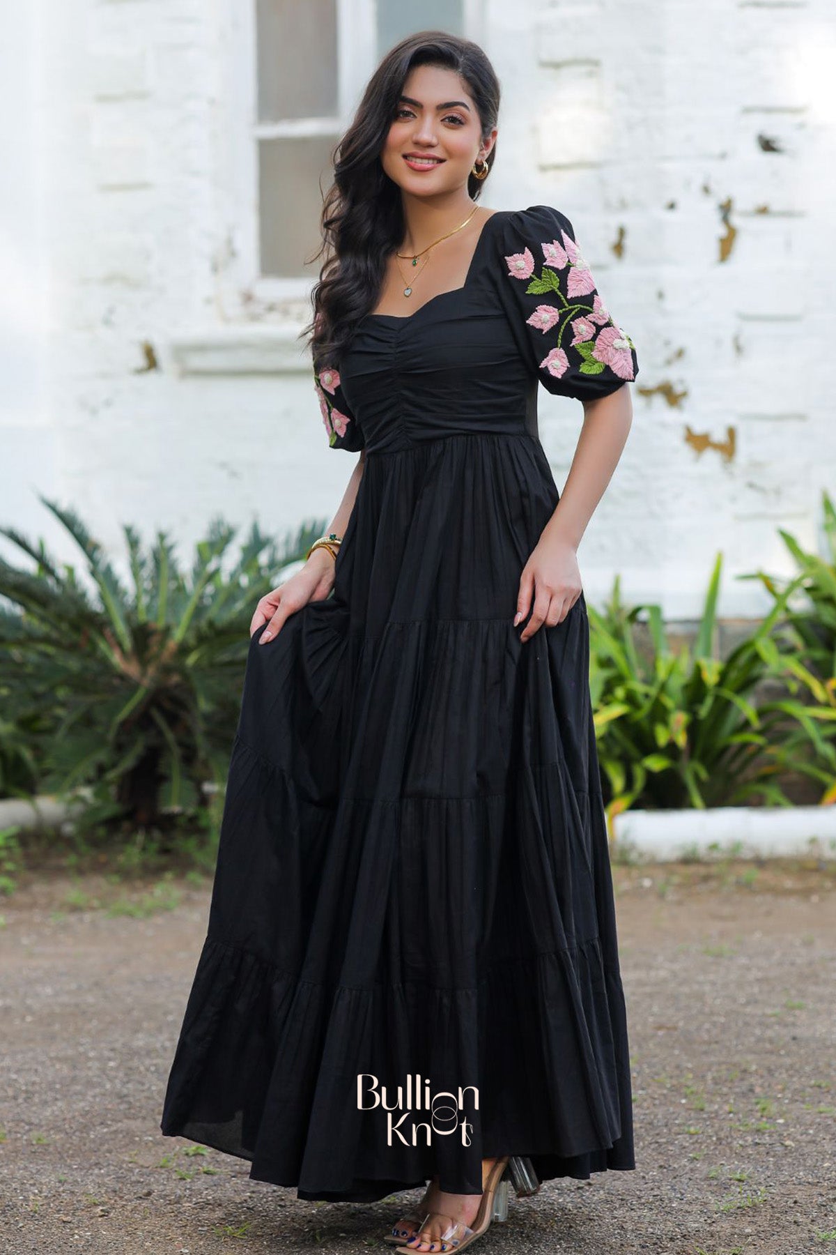 Bougainvillea Maxi (Dress) in Black