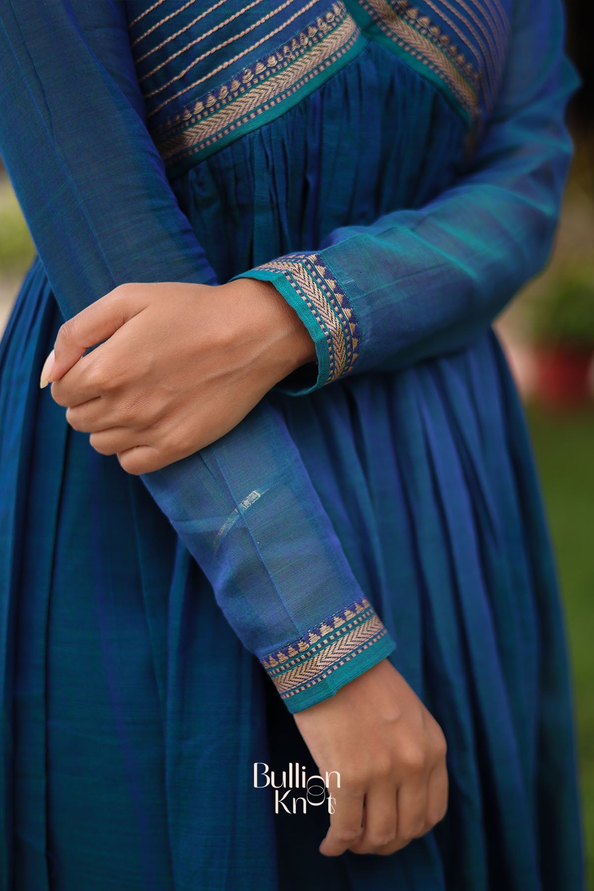 Mohana Kurta Set in Peacock Blue