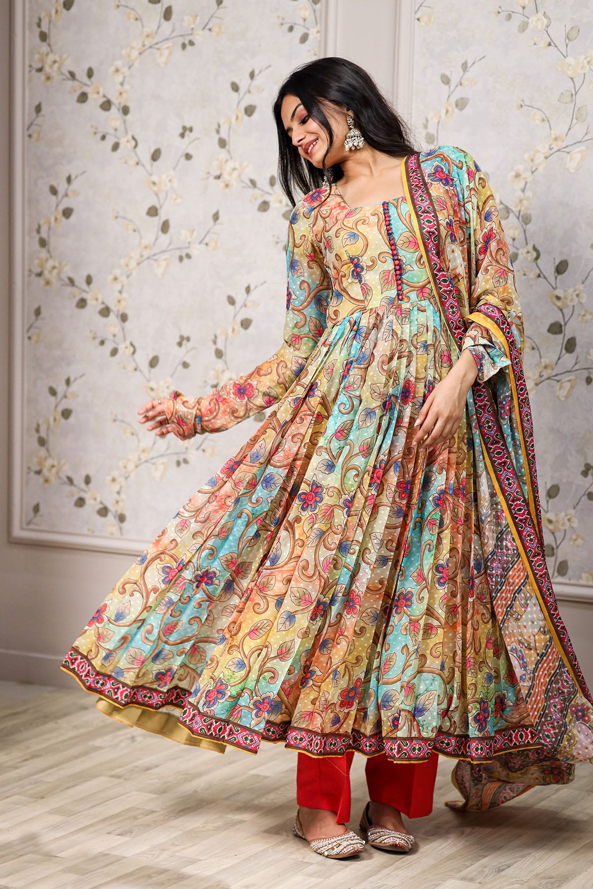 Sunheri Chidiya 2 Piece Dress