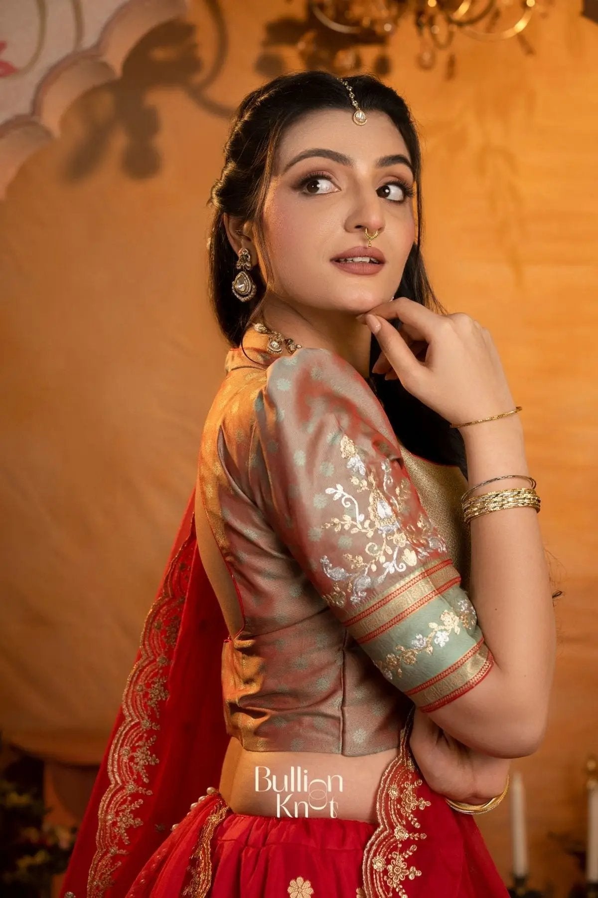 RaktaKamal Soft Silk Lehenga Set In Red