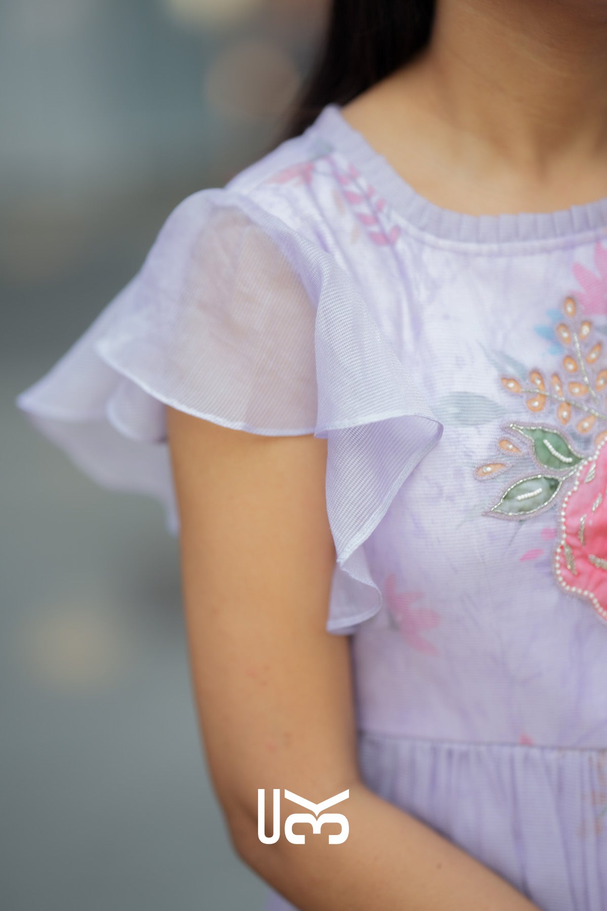 Floriva Kota Doria Midi (Dress) In Lilac