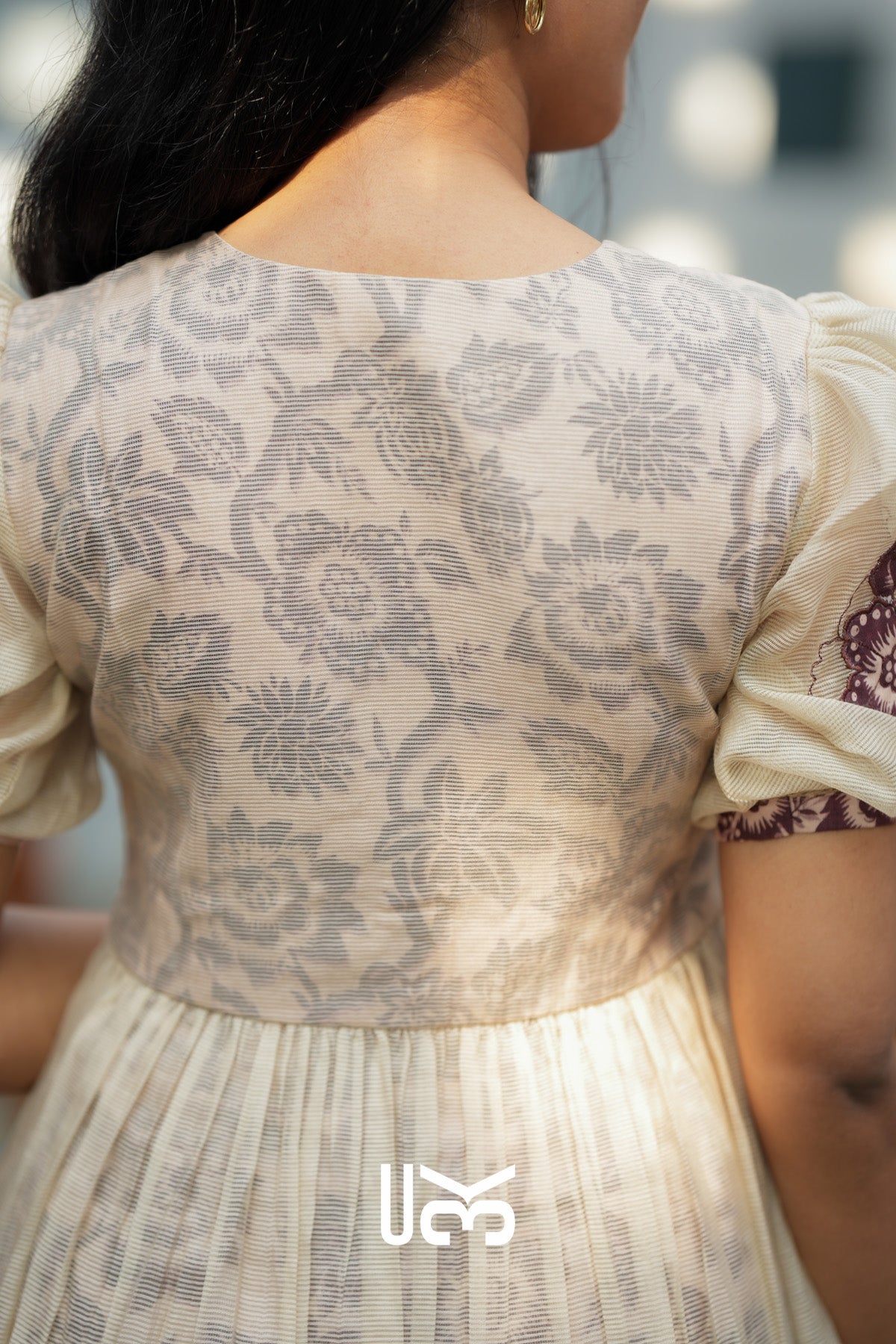 Seleneva Kota Doria Midi (Dress) in Brown