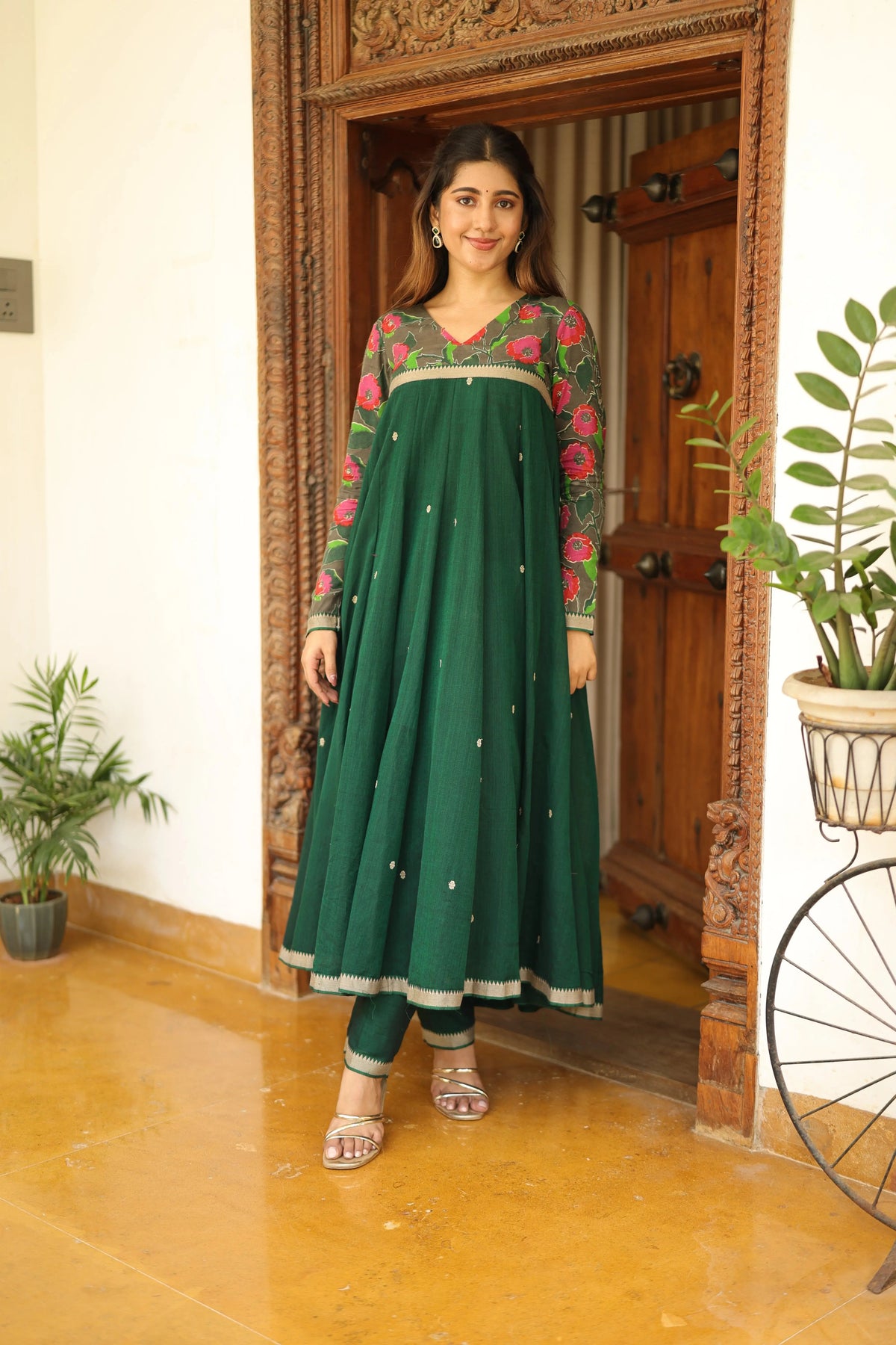Bagban Handcrafted Anarkali Suit Set for Festive Wear