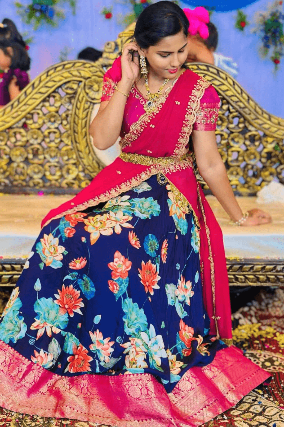 Ketki Lehenga Set in Purple