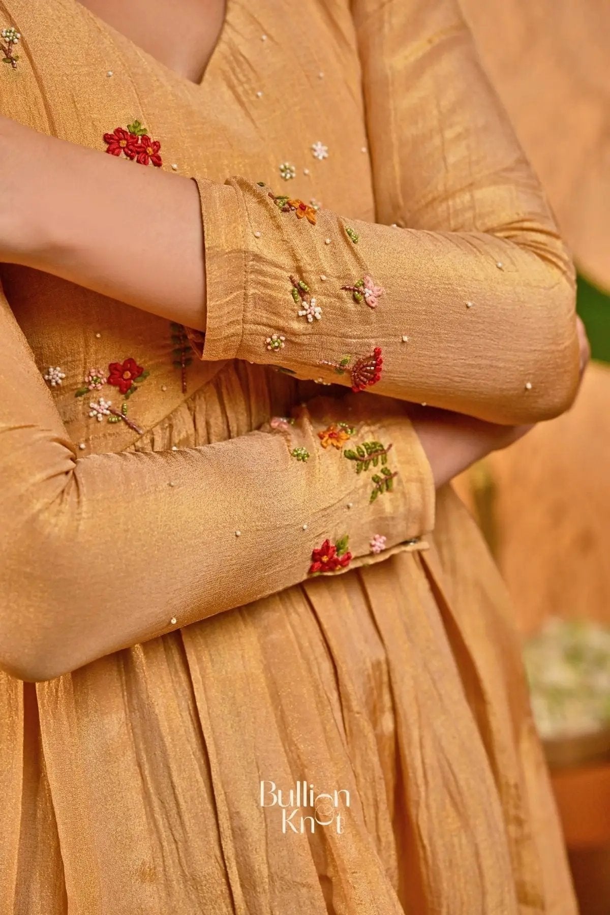 Kanak Sharara Suit (Dress) in Gold