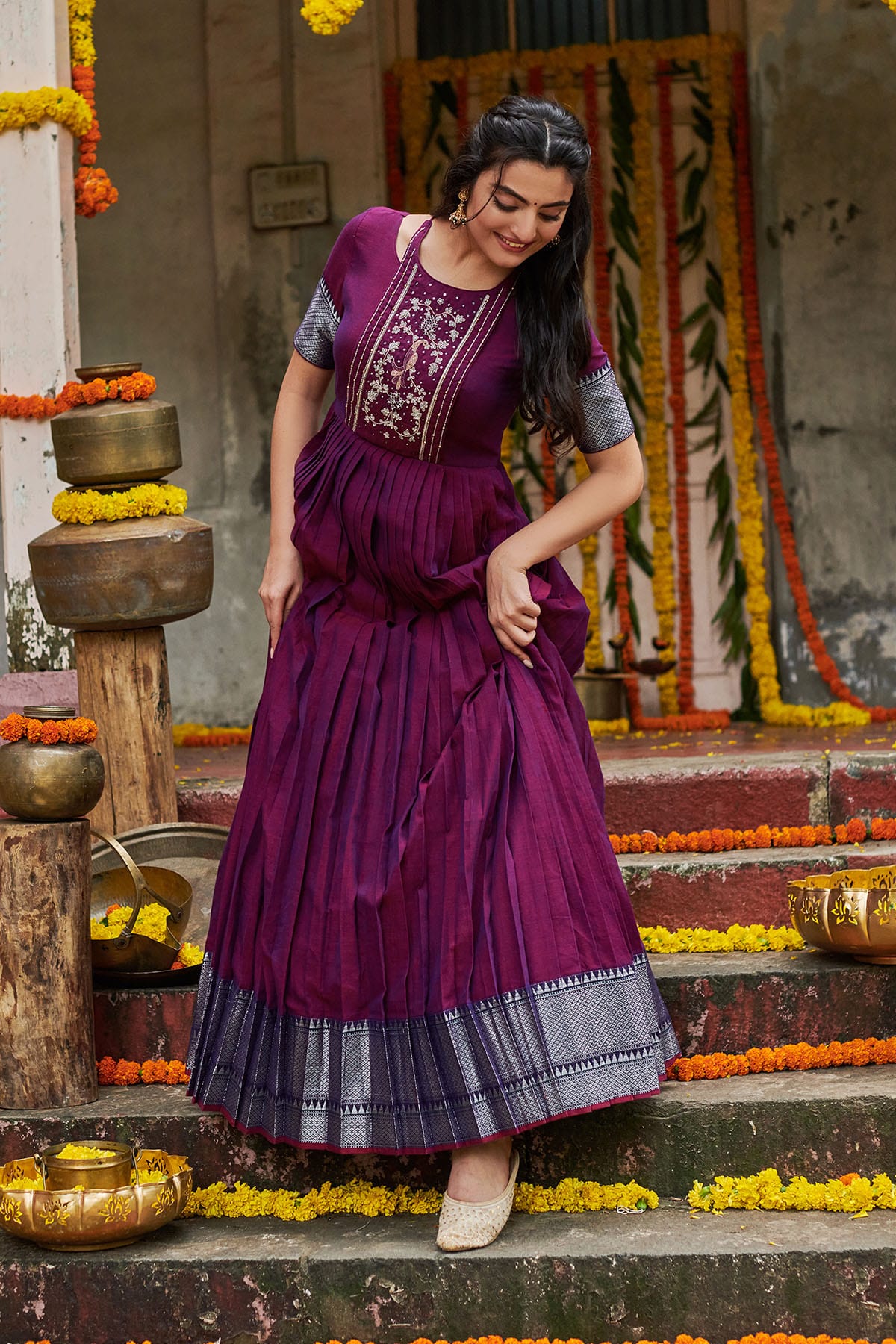 Aaradhya Handloom Long Dress
