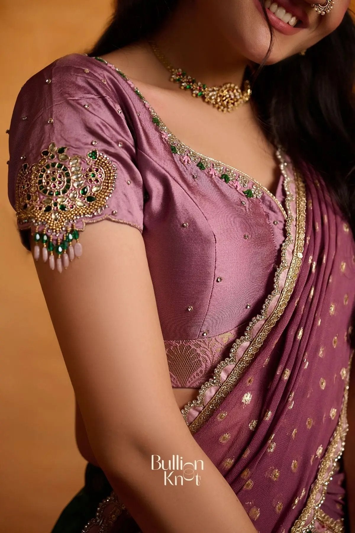 Indulekha Soft Silk Lehenga Set In Green