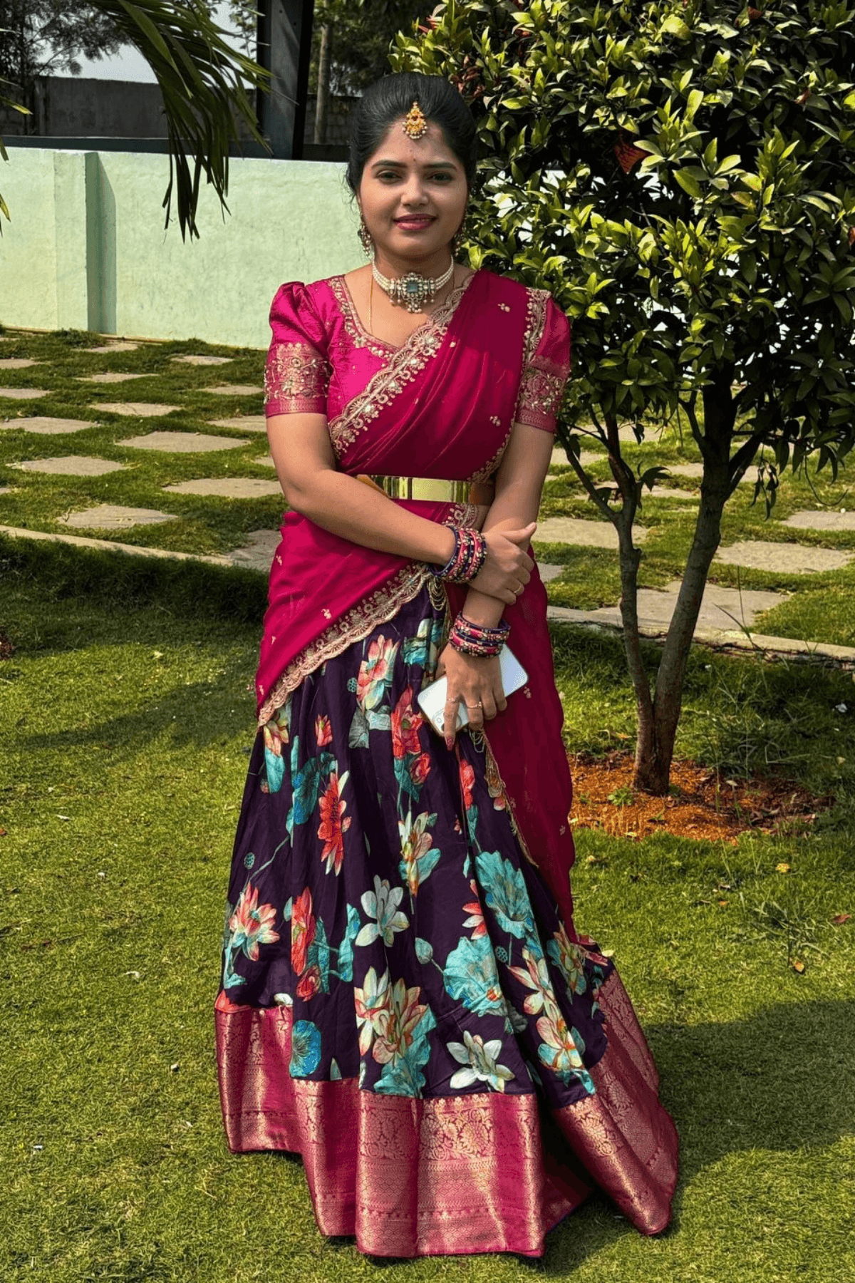 Ketki Lehenga Set in Purple