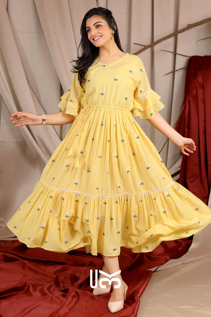 Chiffon Wrap Dress Matalan Yellow Dress Ladies Dresses Blue