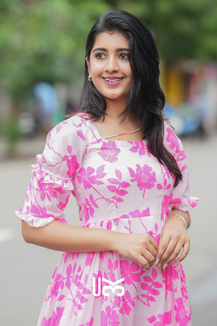 Polly Midi (Dress) in Pink