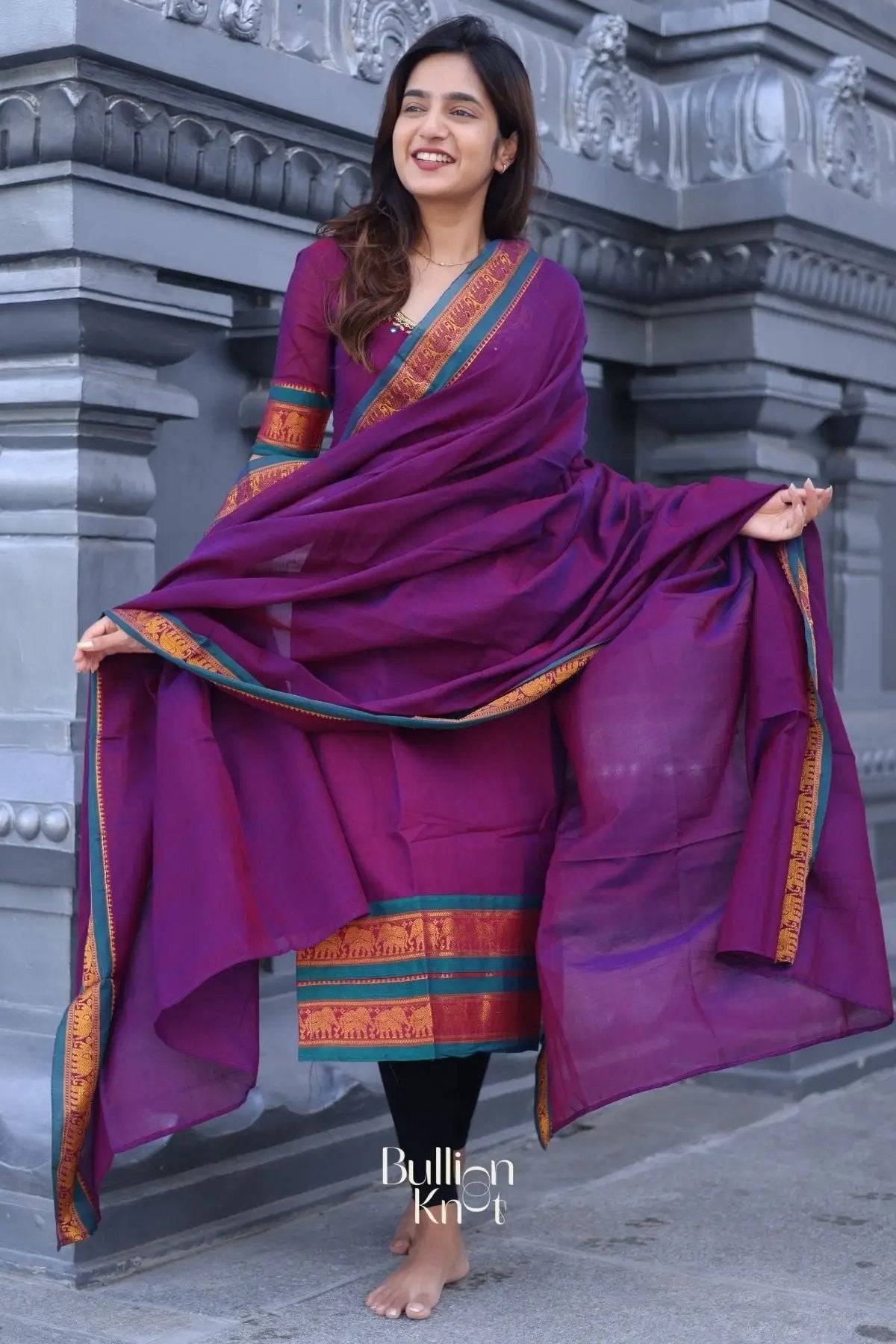 Bhavya Kurta set In Magenta