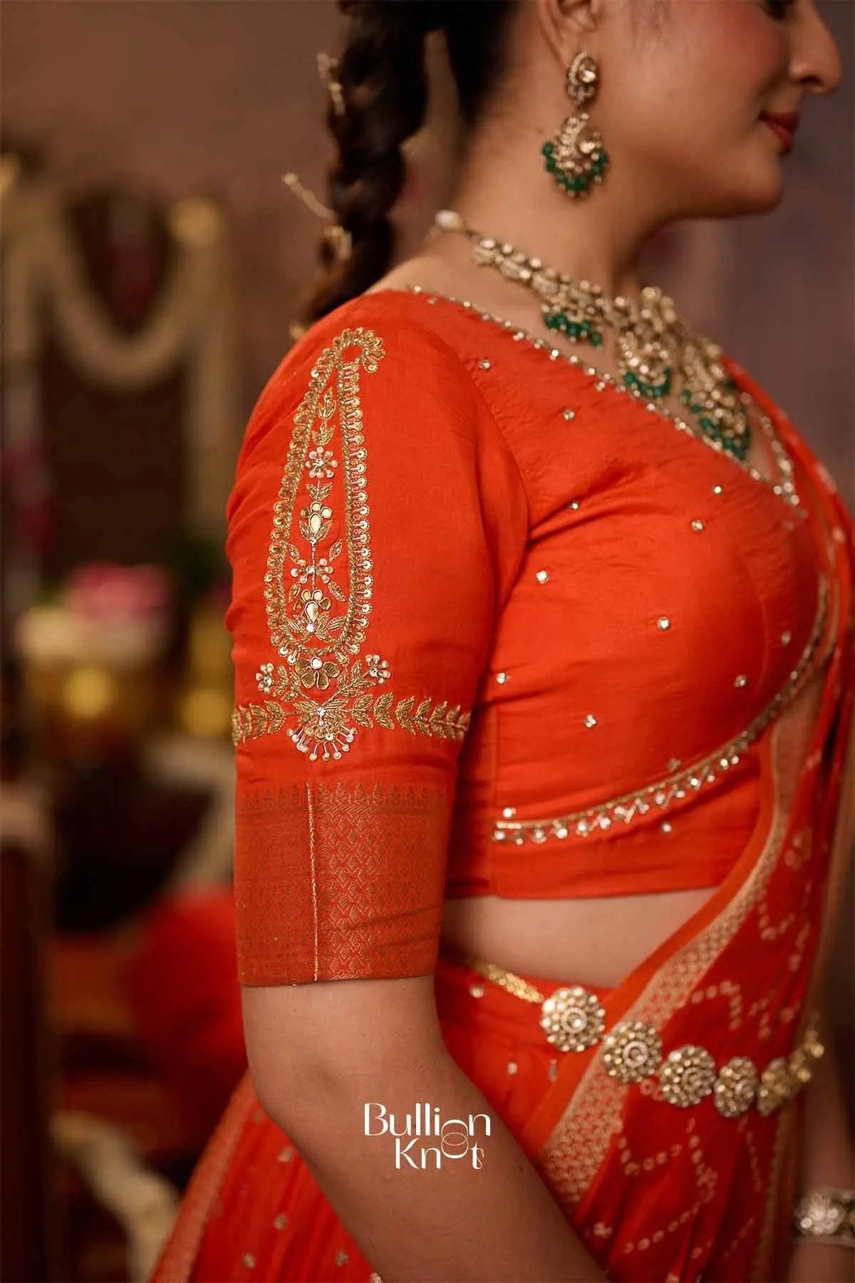 Aamrapali | Viscos Rust Orange Lehenga Set for Weddings