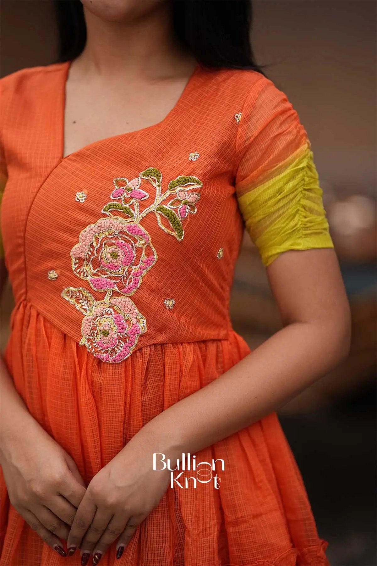 Diora Lime Kota Midi Dress for Summer