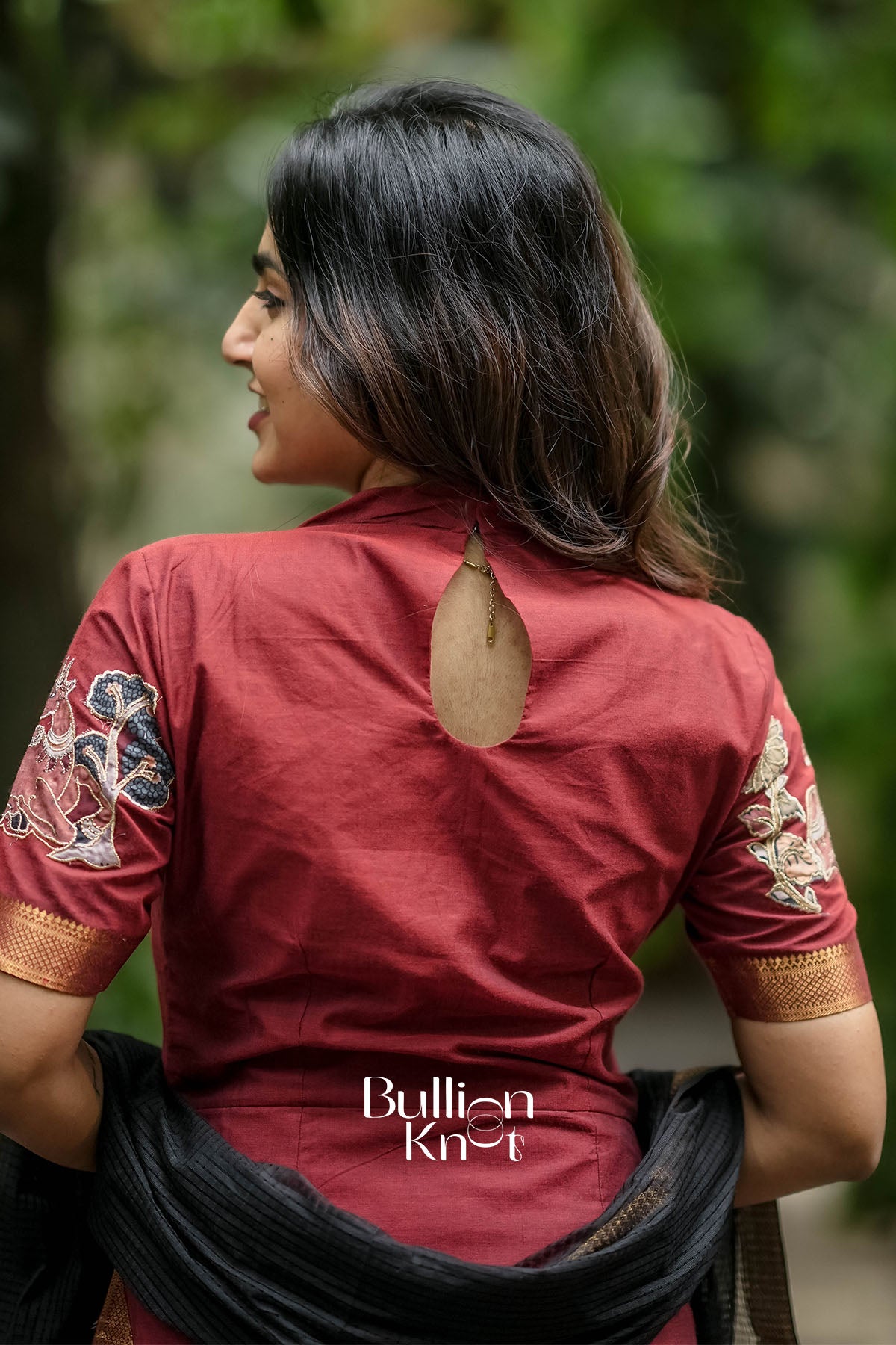 Avikaa Maroon Manglagiri Cotton Kurta Set