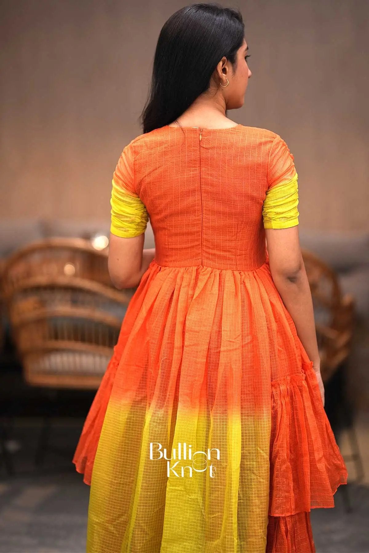 Diora Lime Kota Midi Dress for Summer