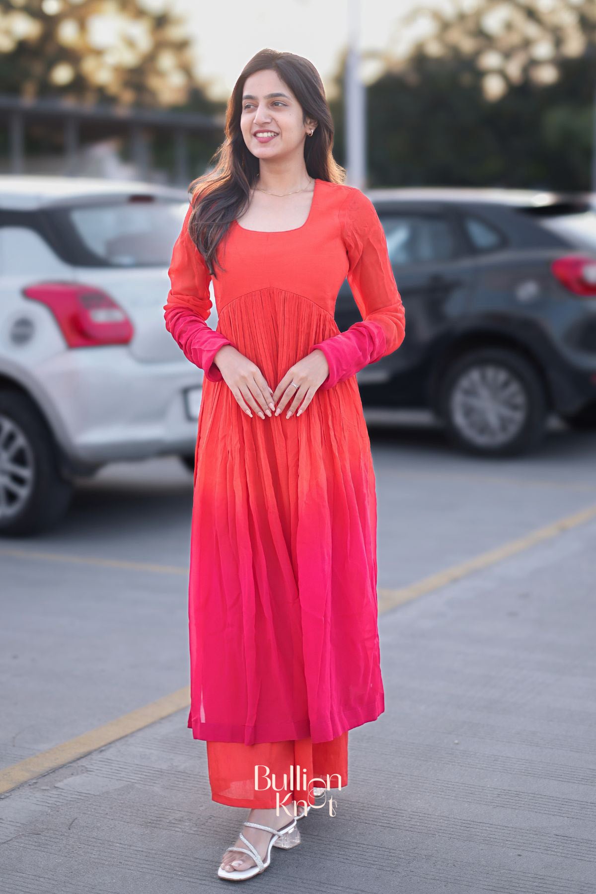 Aura Palazzo Set in Orange