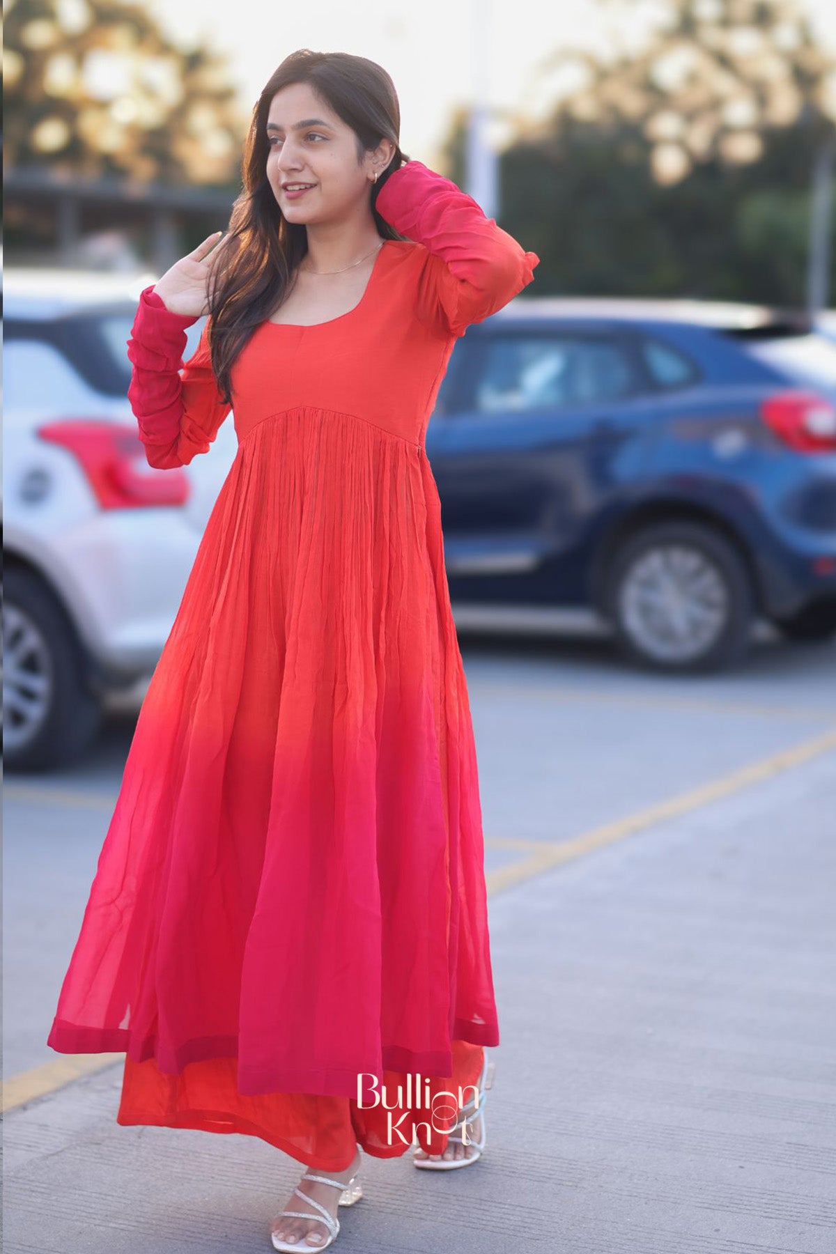 Aura Palazzo Set in Orange