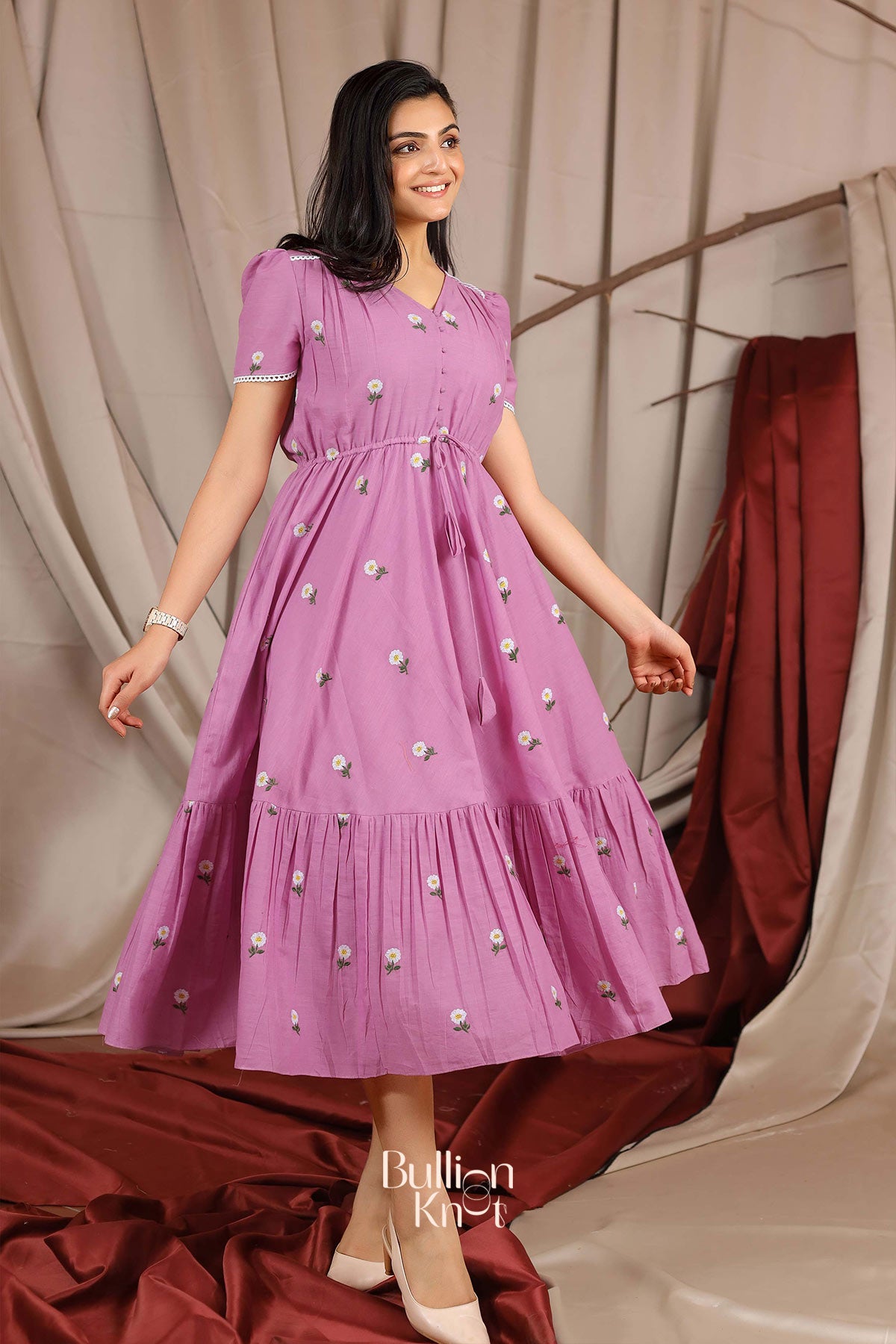 Belle Summer Midi (Dress) in Lavender