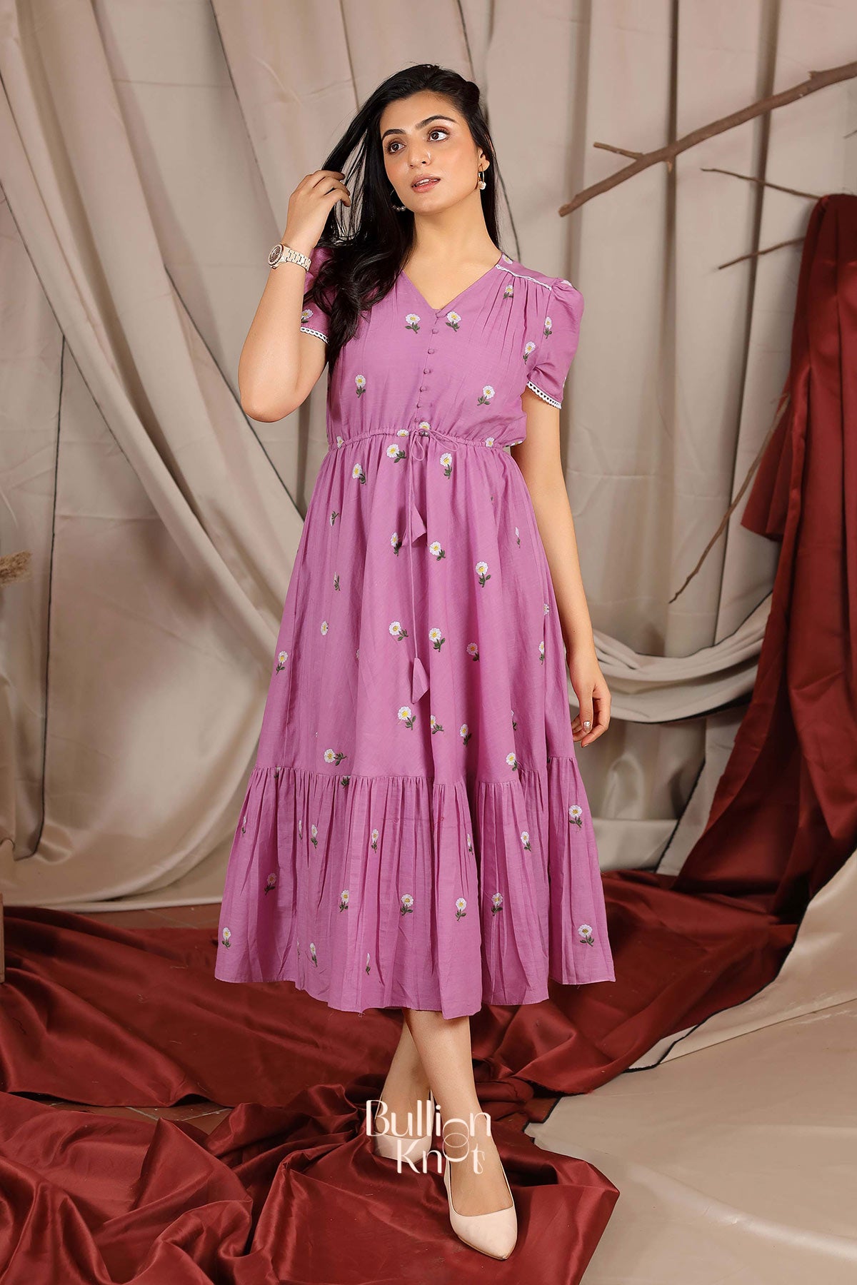 Belle Summer Midi (Dress) in Lavender